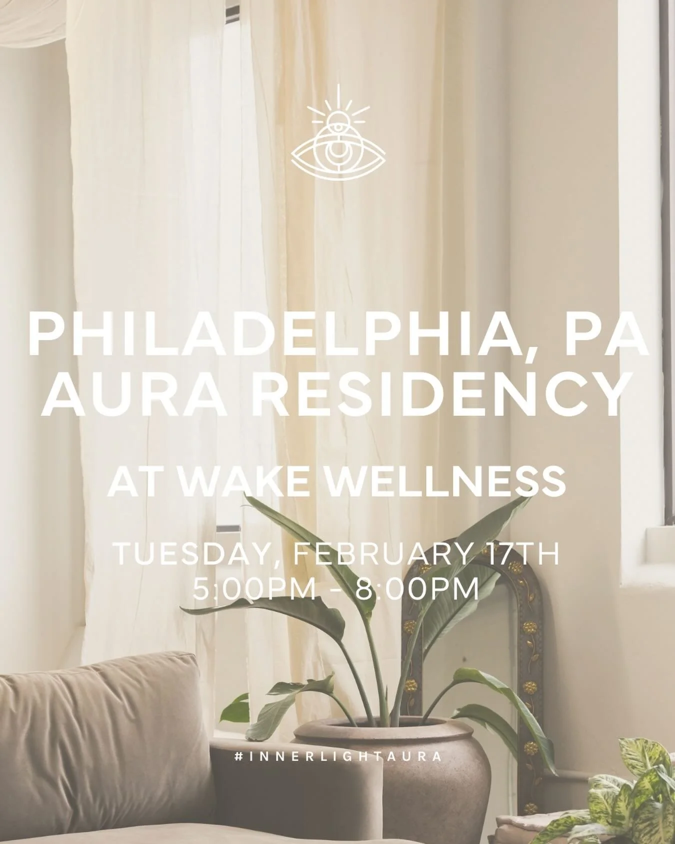 Philadelphia, we&rsquo;re back for another round 🤍
Our aura residency at @wake.collective continues, and we couldn&rsquo;t be more excited to return to this space and community. Come see what your energy has been holding lately ✨
📍 @wake.collective