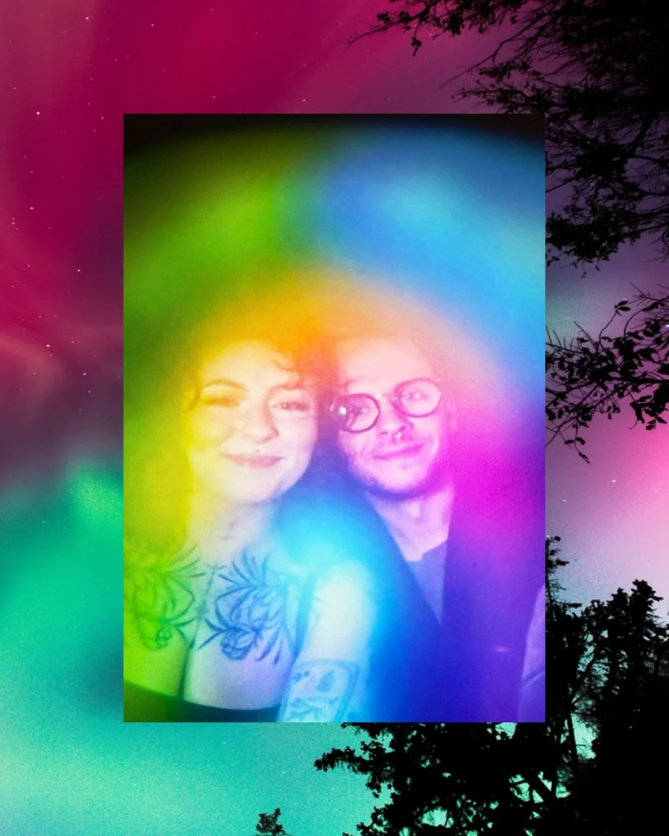 When two energies intertwine 💫

This aura is bursting with heart-centered green, radiant yellow joy, calming blue, and intuitive violet &mdash; a connection rooted in love, laughter, and deep understanding.