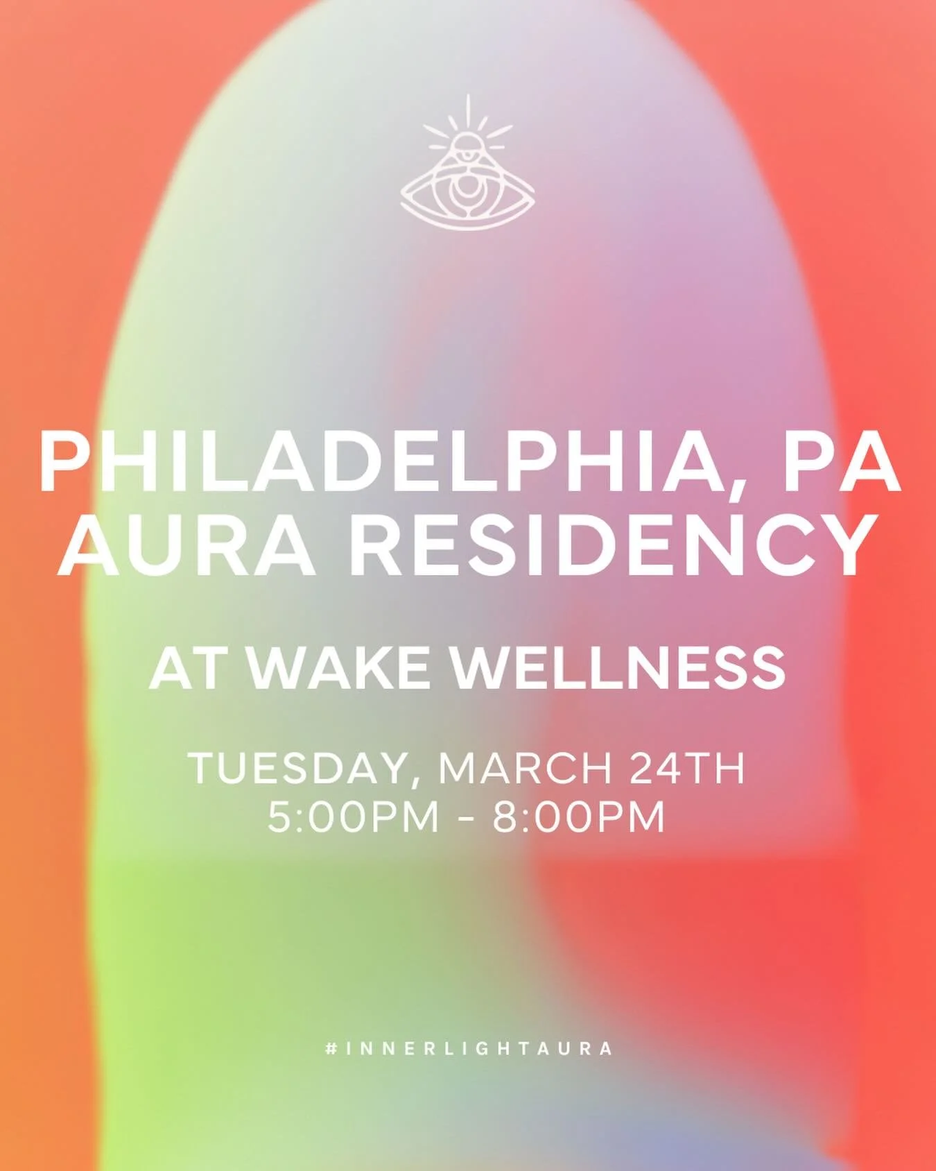 Join us for another round of our Aura Residency at @wake.collective on Tuesday, March 24th from 5&ndash;8 PM. Come see the colors of your energy, capture your aura portrait, and leave with a deeper connection to yourself.

Spots are limited &mdash; w