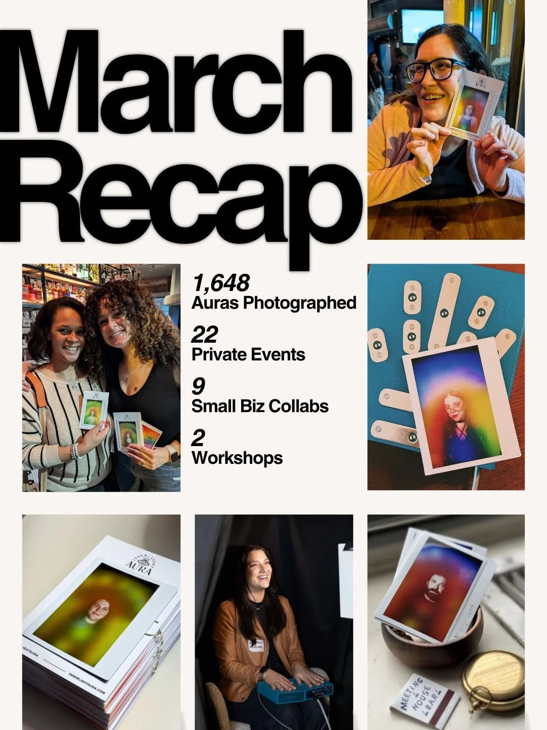 March, you were magic ✨

From corporate collaborations to community connections, Inner Light Aura had a month to remember. We had the honor of working with some incredible brands&mdash;Starbucks, Fendi, Tubi, Live Nation, Bacardi, Makeup by Mario, To