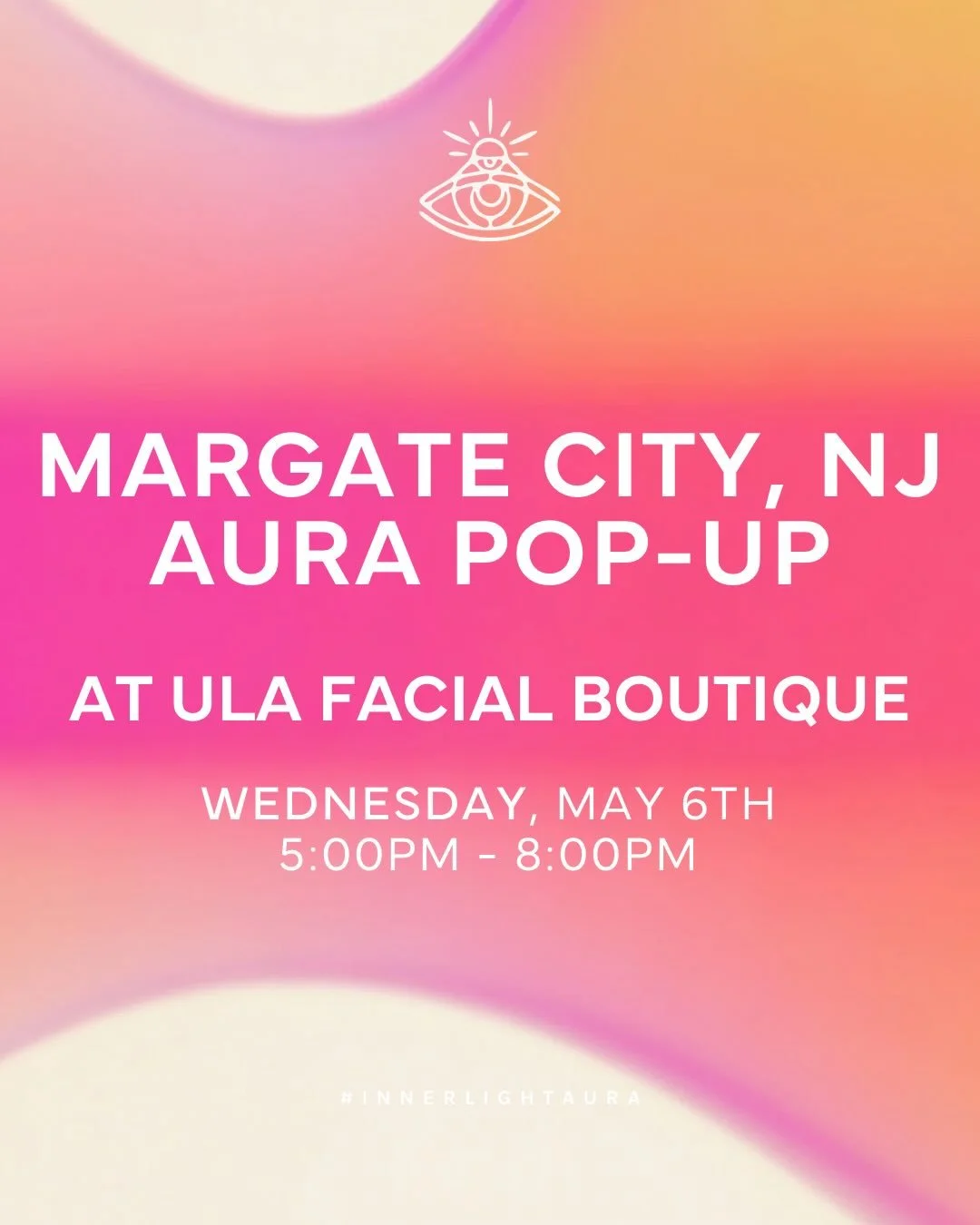 Meet us at the shore 🌊✨

We&rsquo;re bringing the aura experience to Margate City with @ulafacialboutique for a special pop-up at ULA Facial Boutique 💫

Join us Wednesday, May 6th from 5&ndash;8PM to capture your energy in color and take home a one