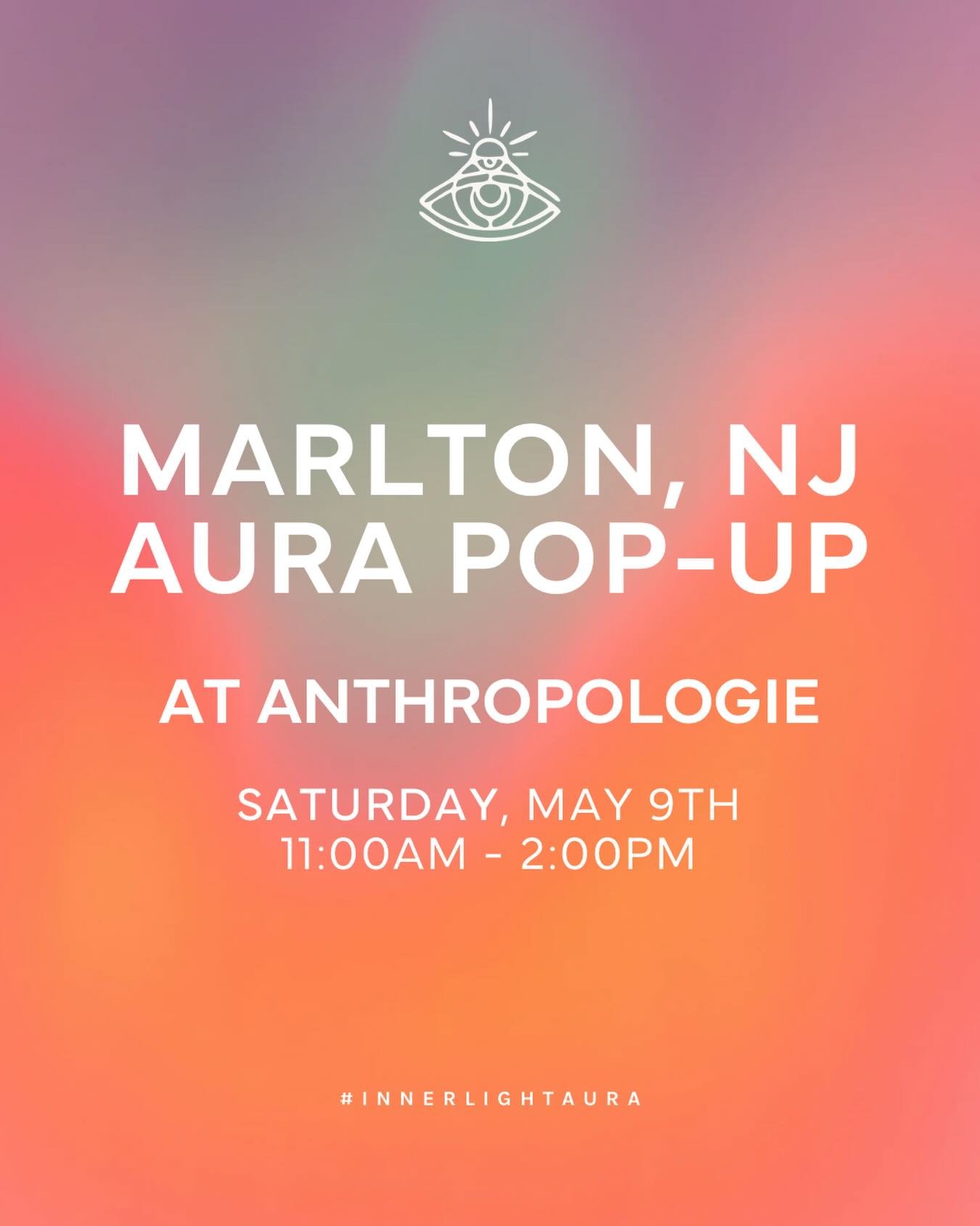Marlton, we&rsquo;re coming for your aura ✨

Join us at @anthropologie for a limited pop-up experience. Step in, tap into your energy, and leave with a one-of-a-kind aura portrait.

🗓 Saturday, May 9th
⏰ 11AM &ndash; 2PM

Discover the colors that cr