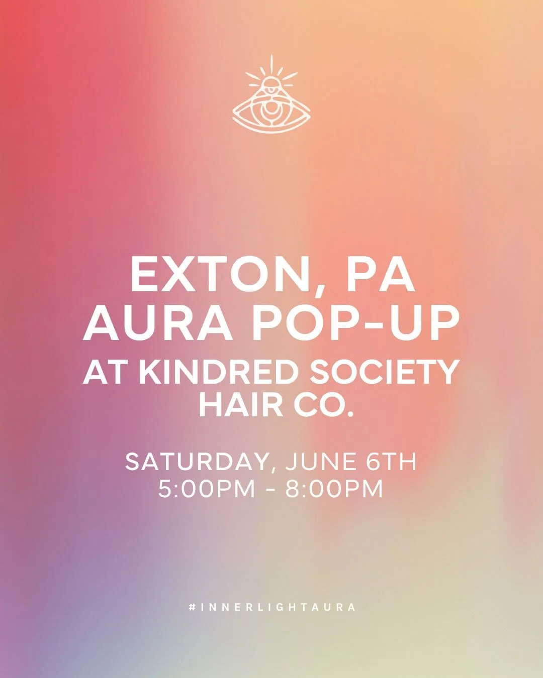 Exton, we&rsquo;re bringing the energy your way ✨

Join us at @kindredsocietyhair on June 6th from 5&ndash;8PM for an evening of aura portraits, connection, and a little bit of magic. 

Discover the colors that create you with us at one of our upcomi