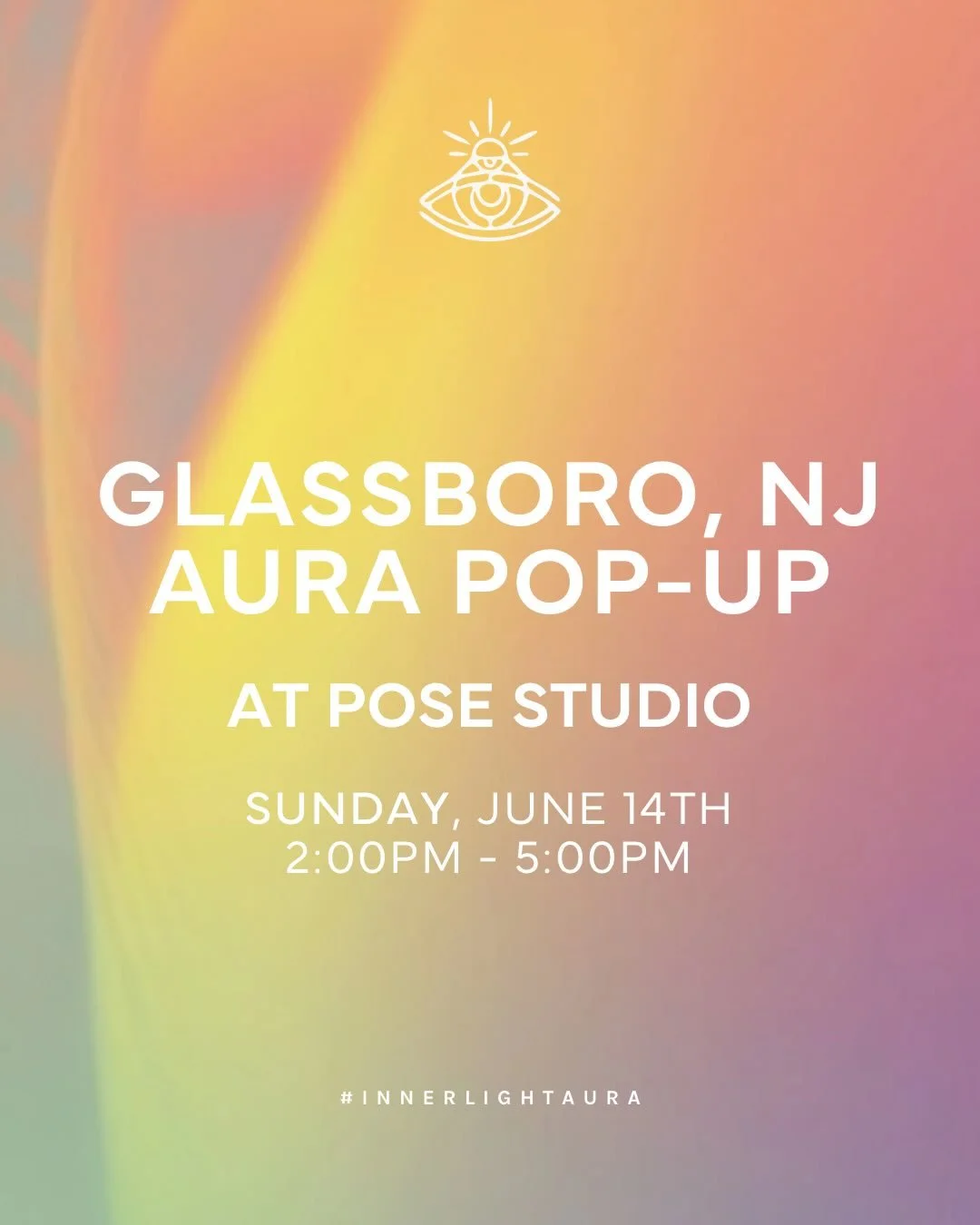 We&rsquo;re heading to Glassboro, NJ on Sunday, June 14th for a pop up at @posestudiohotyoga! Join us from 2-5pm for an afternoon of diving deeper into your soul and the colors that radiate from your inner light. Link in bio to secure your spot✨

Dis