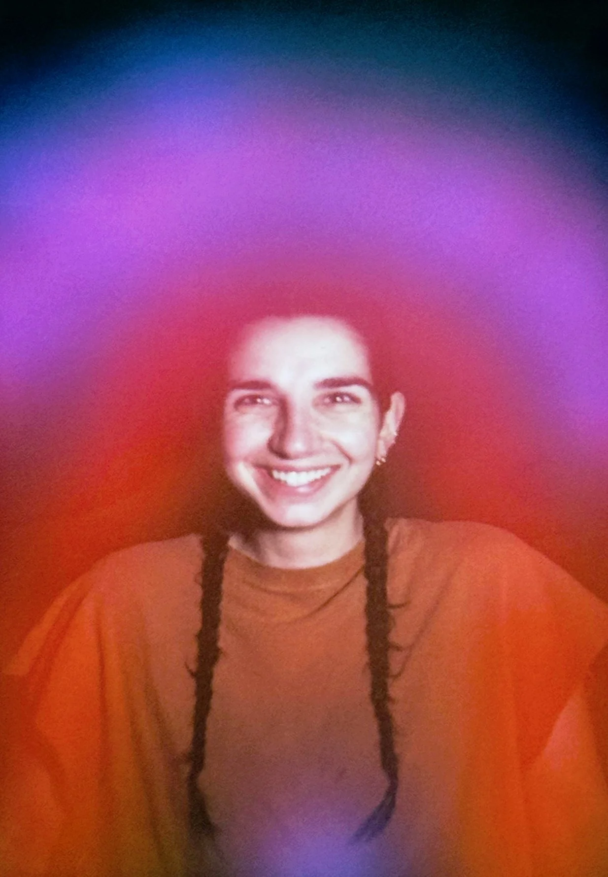 Bright Red Aura Portrait by Inner Light Aura