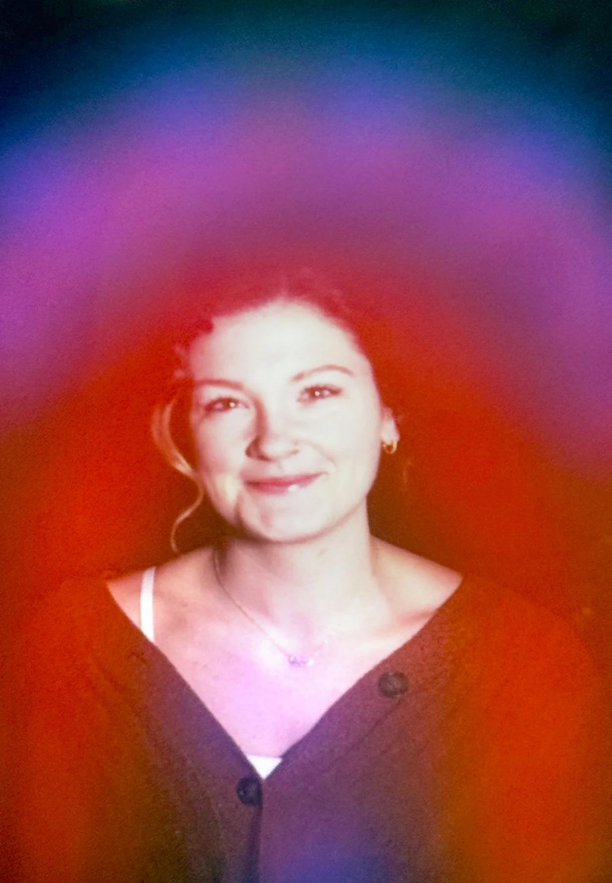 Deep Red Aura Photograph