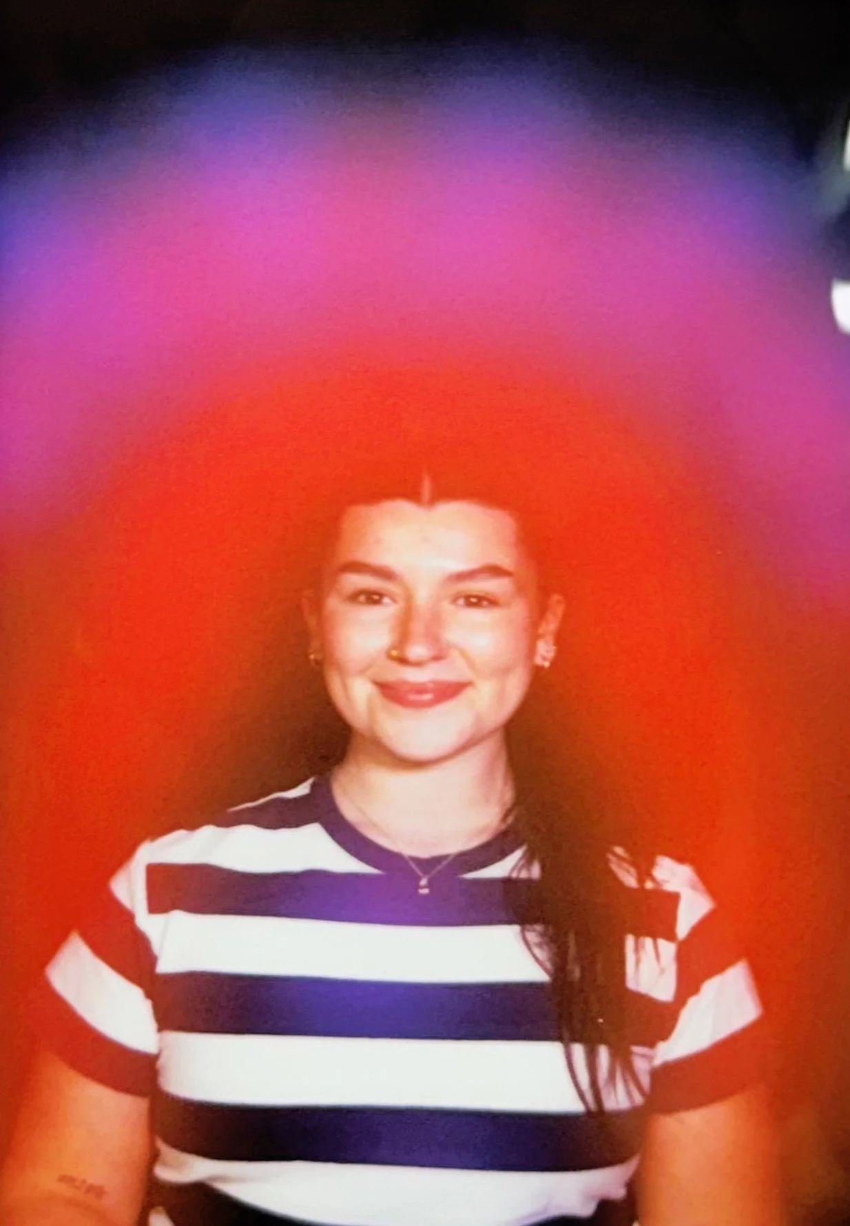 Red and Violet Aura Portrait