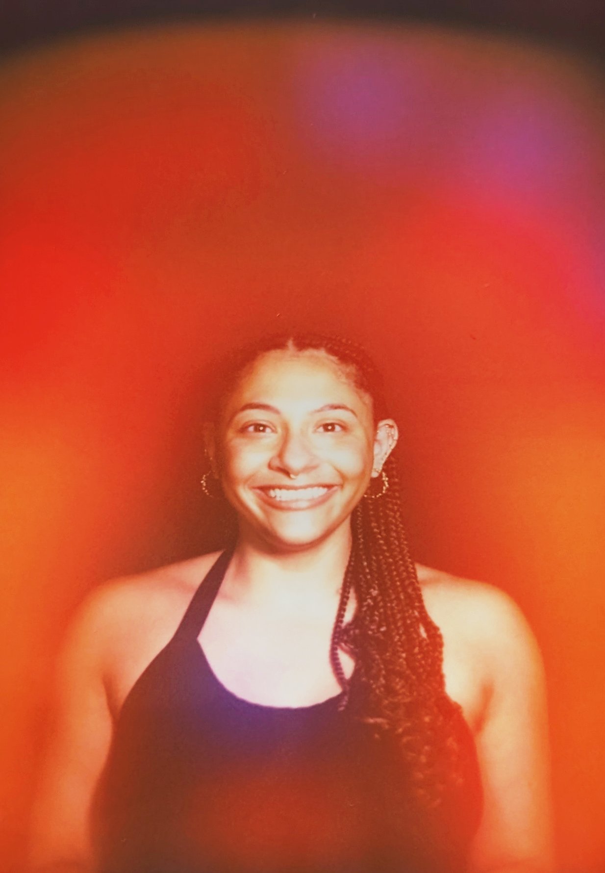 Orangish Red Aura Portrait