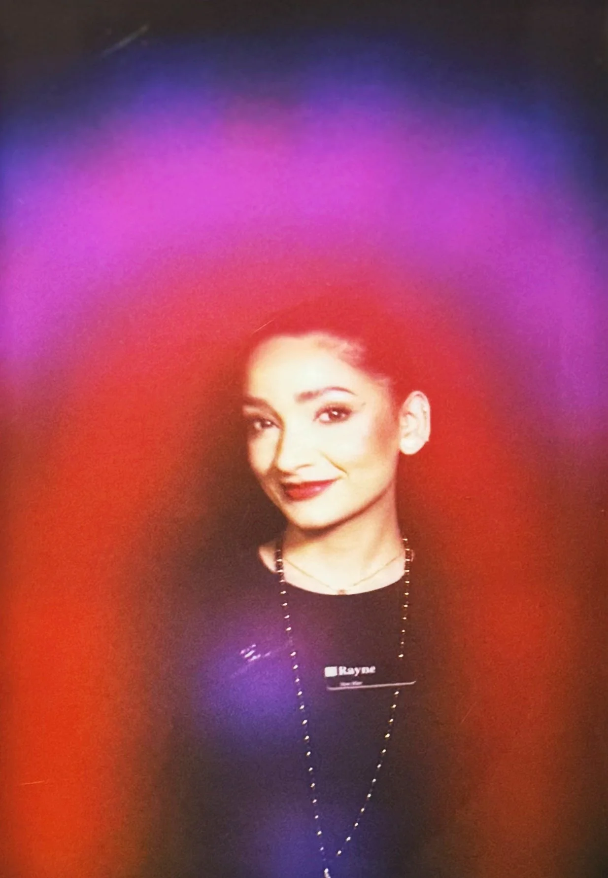 Red Aura Portrait with Violet Crown