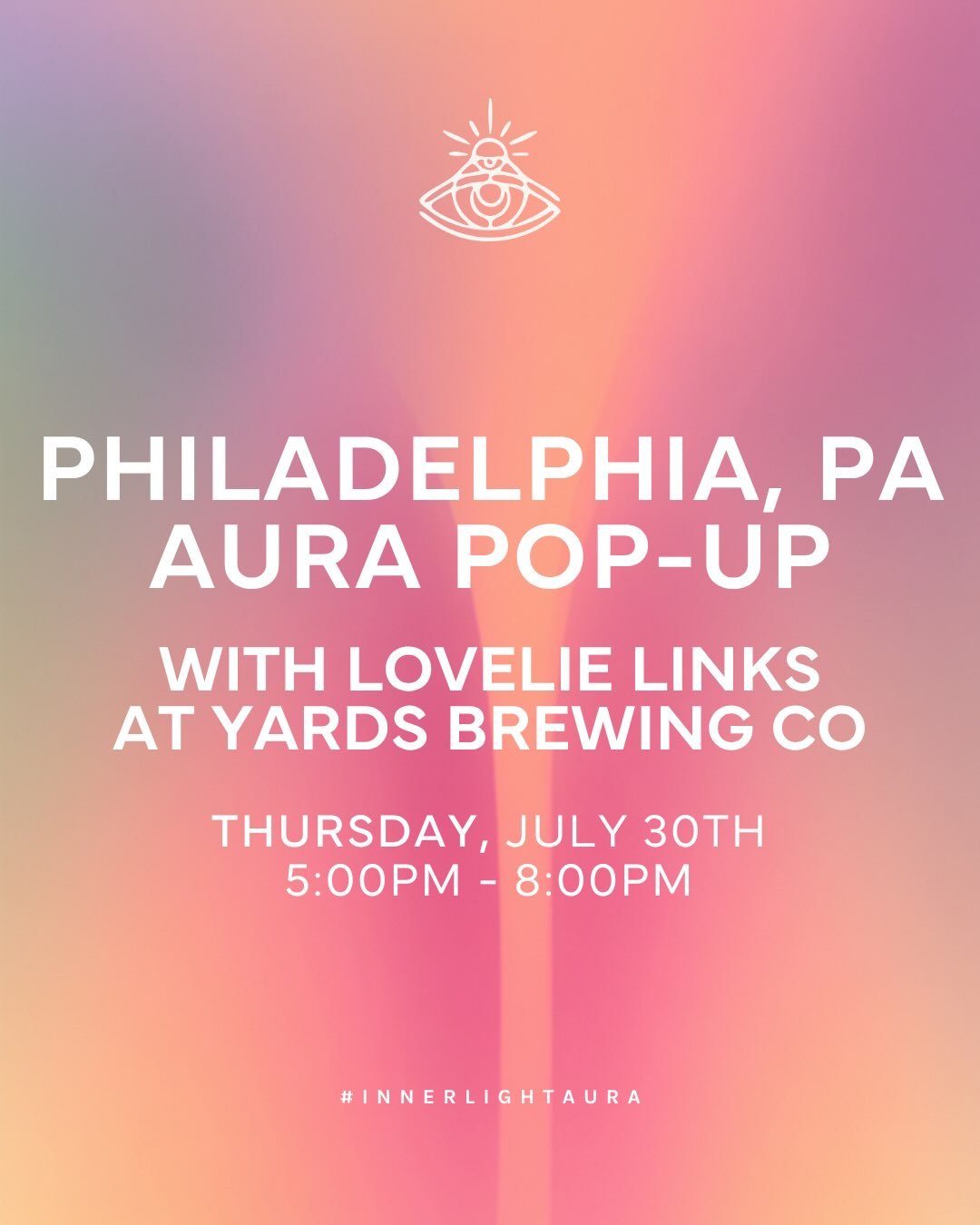Philadelphia, we&rsquo;re back! ✨

Join us at Yards Brewing Company for a fun evening with our friend @lovelielinks . If you&rsquo;ve been waiting for the perfect time to experience aura photography or you&rsquo;re looking for a unique night out with