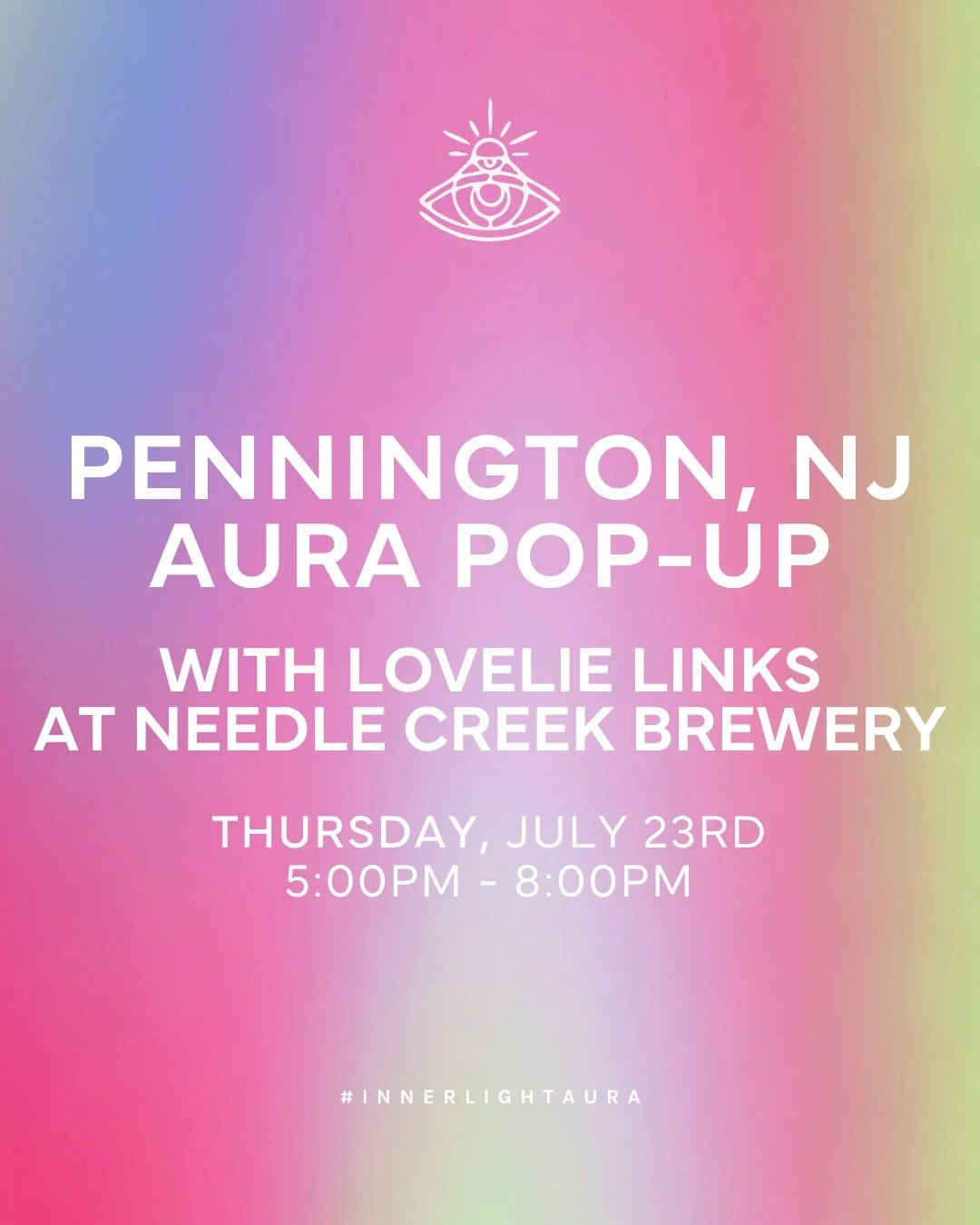 Pennington, we&rsquo;re headed your way! ✨

Join us at Needle Creek Brewery for an evening with @lovelielinks . Whether you&rsquo;ve been meaning to get your aura photographed or you&rsquo;re simply curious what all the hype is about, we&rsquo;d love
