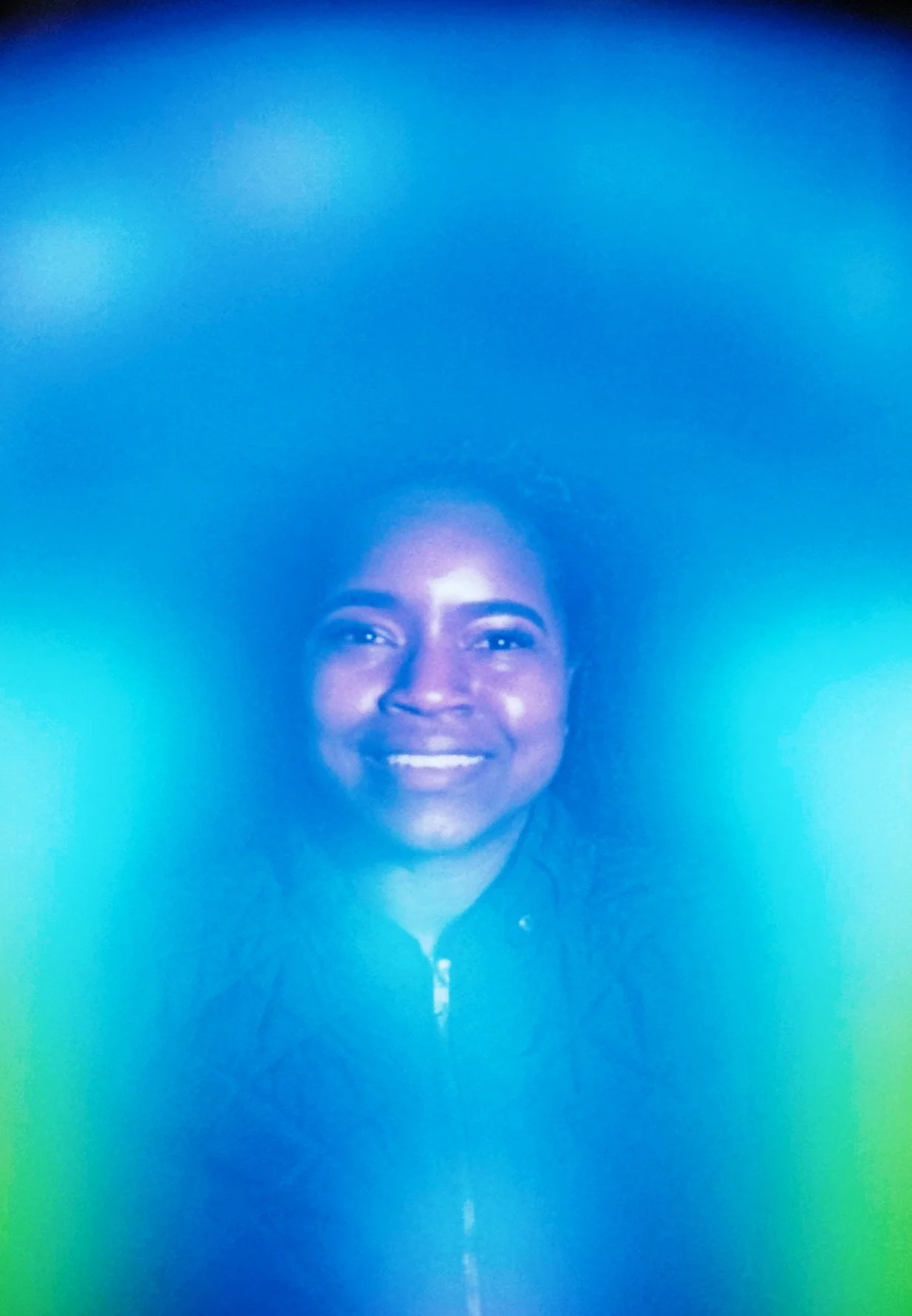 Soft Blue Aura Portrait