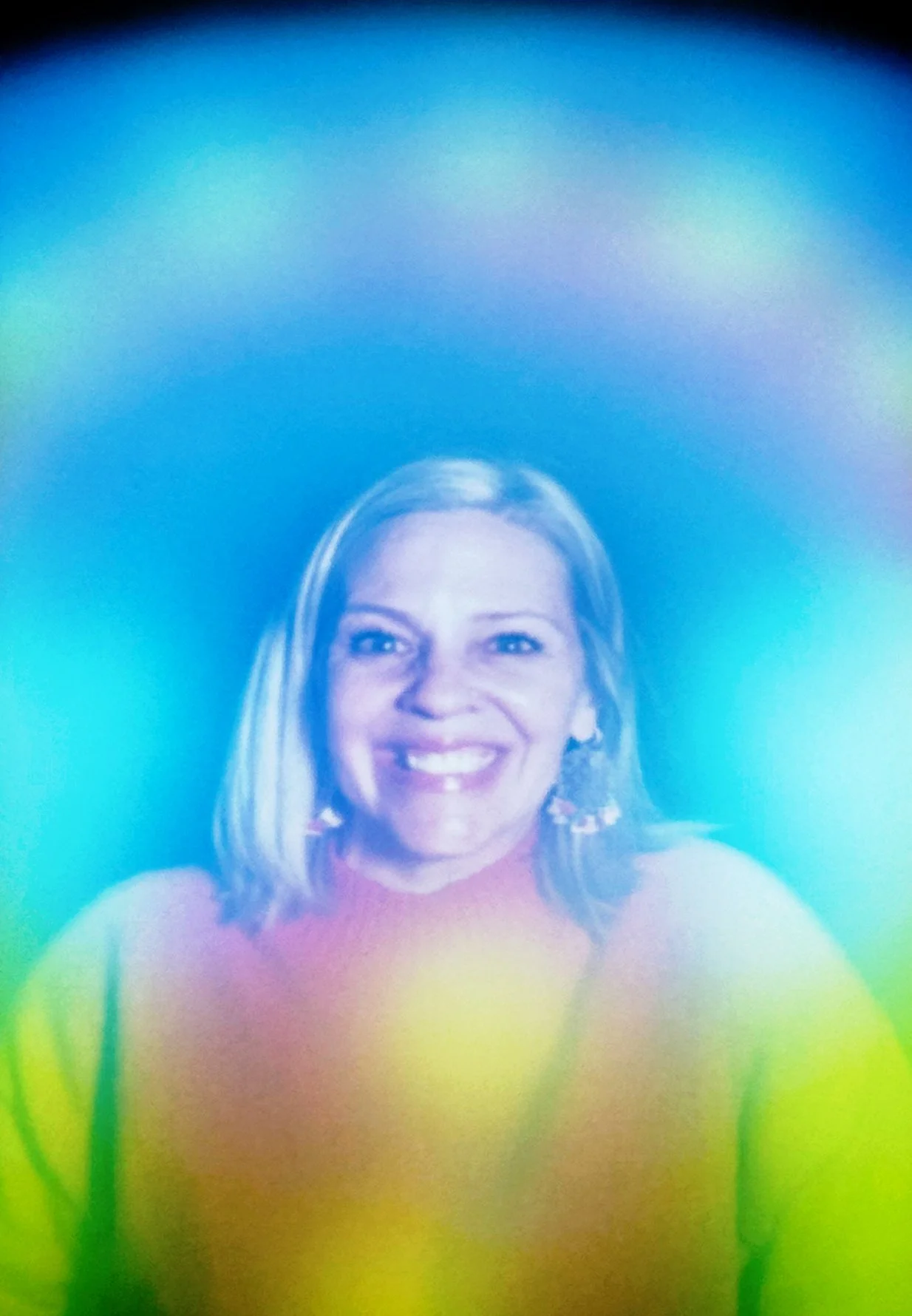 Blue and Green Aura Portrait