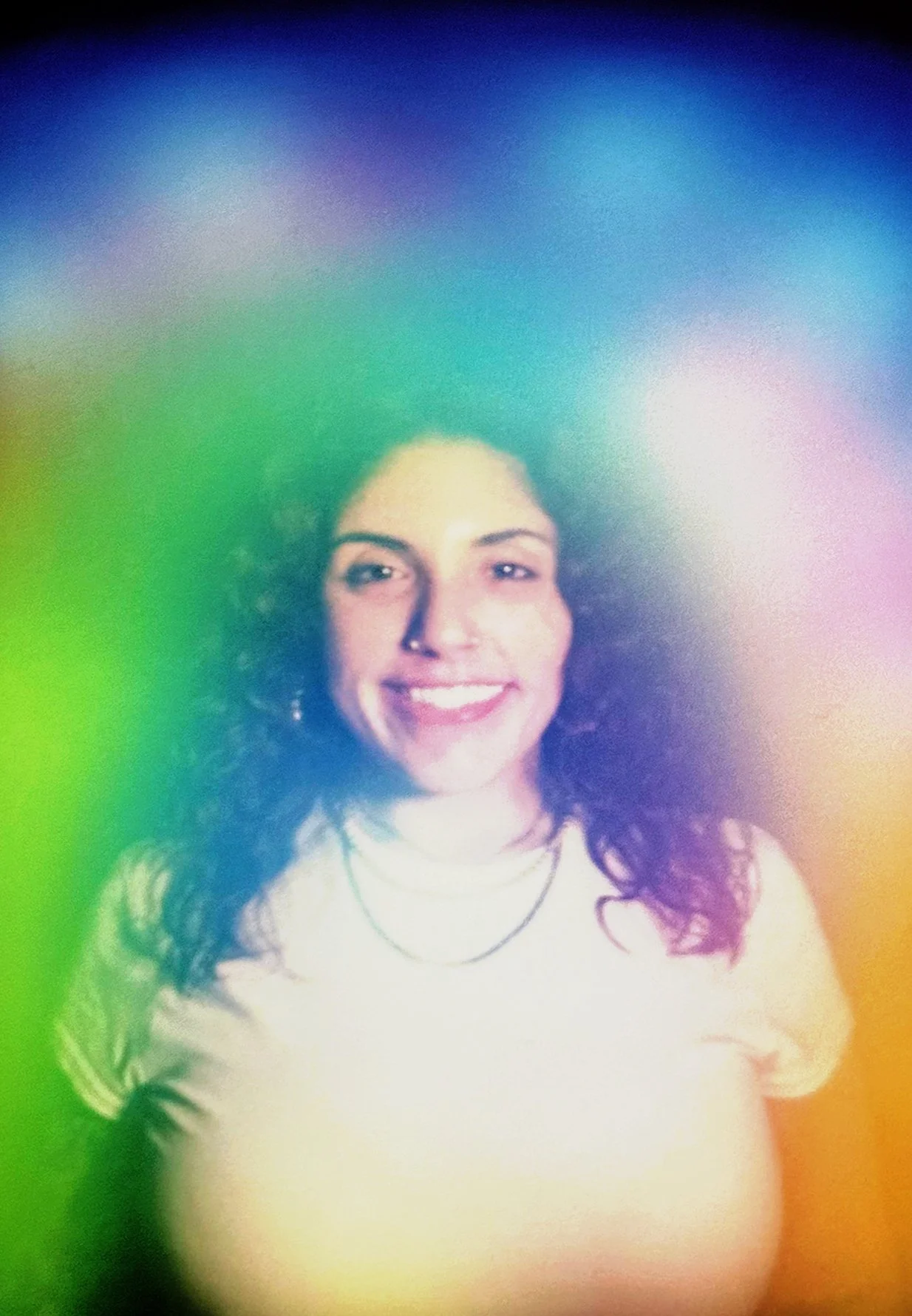 Green and White Aura Portrait