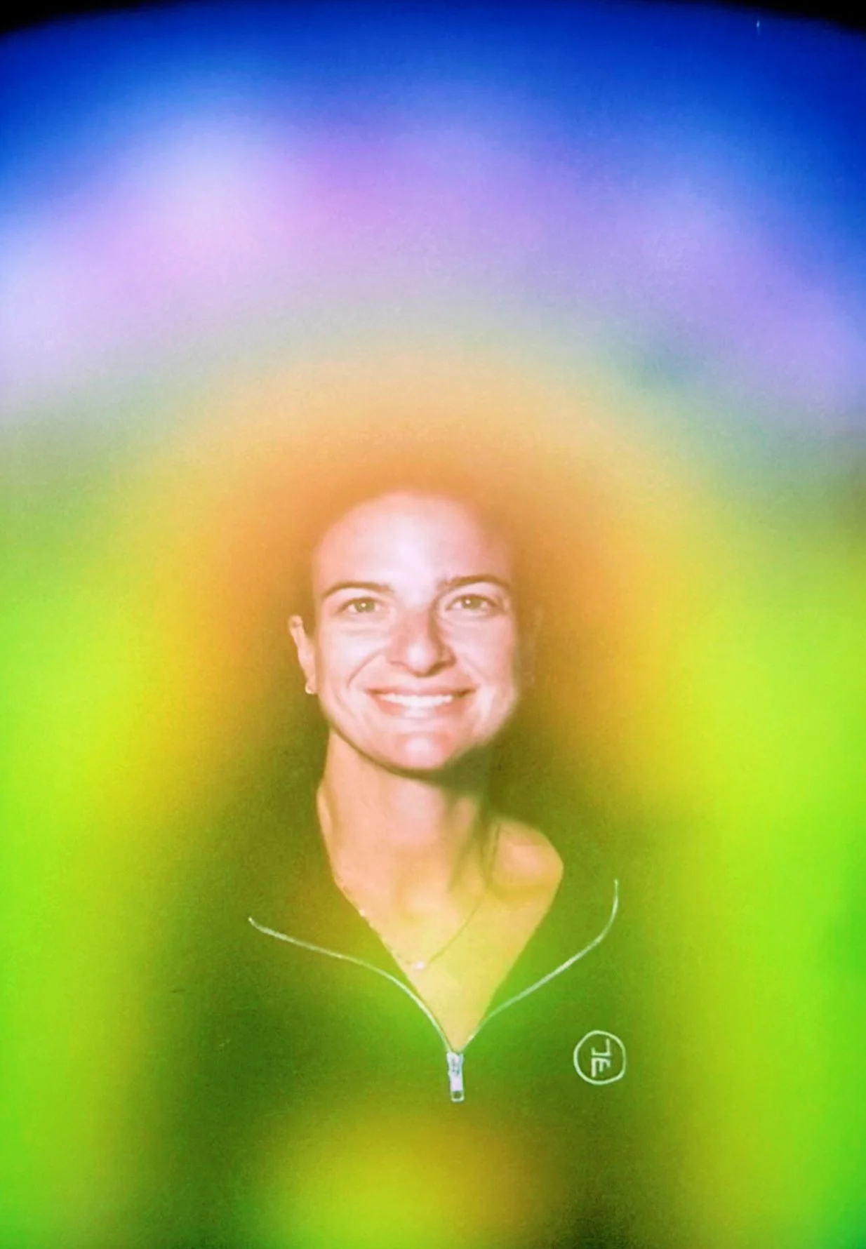 Neon Green Aura Portrait