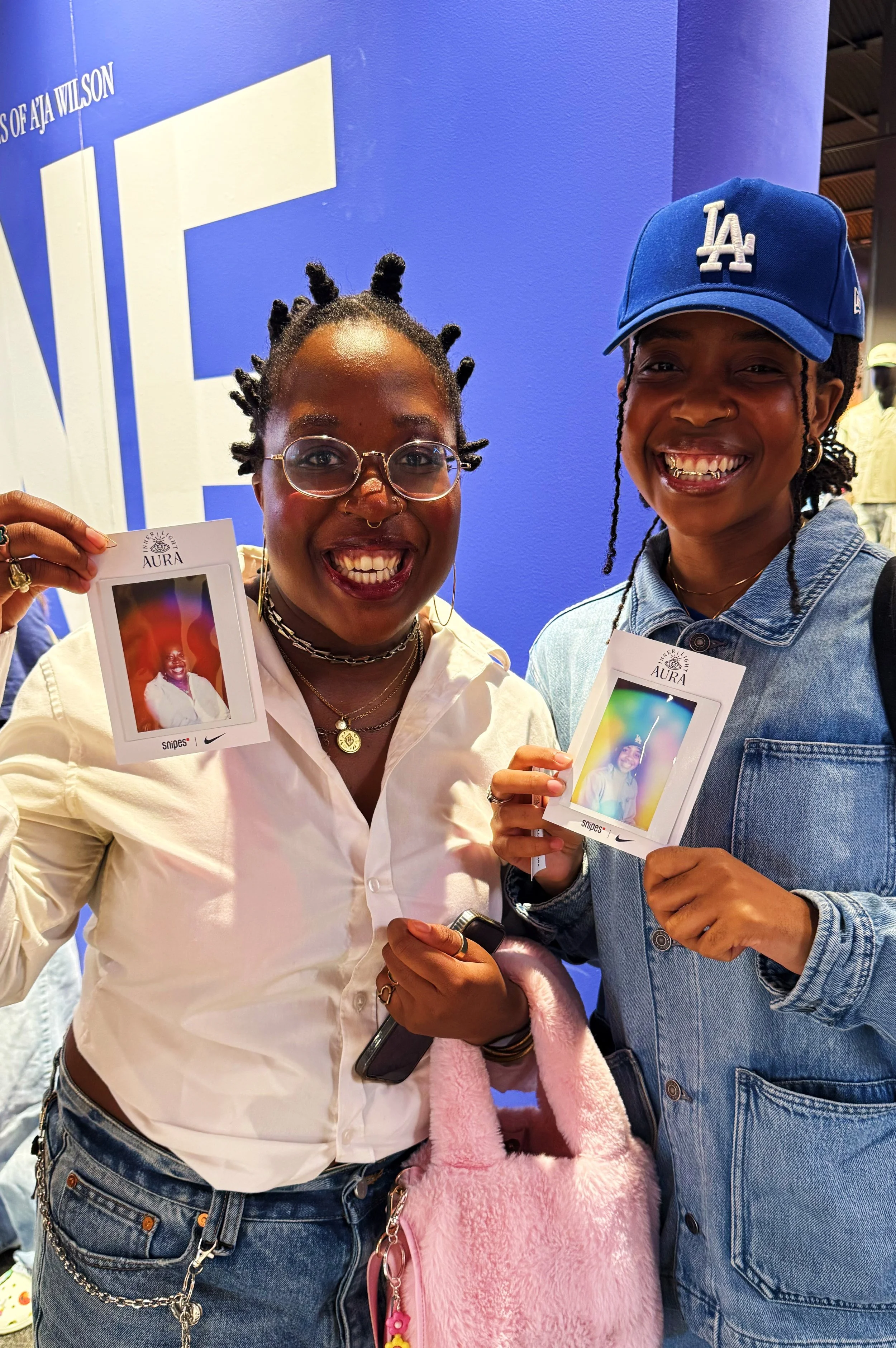 Building real BFF connection at the Nike event in NYC with Inner Light Aura