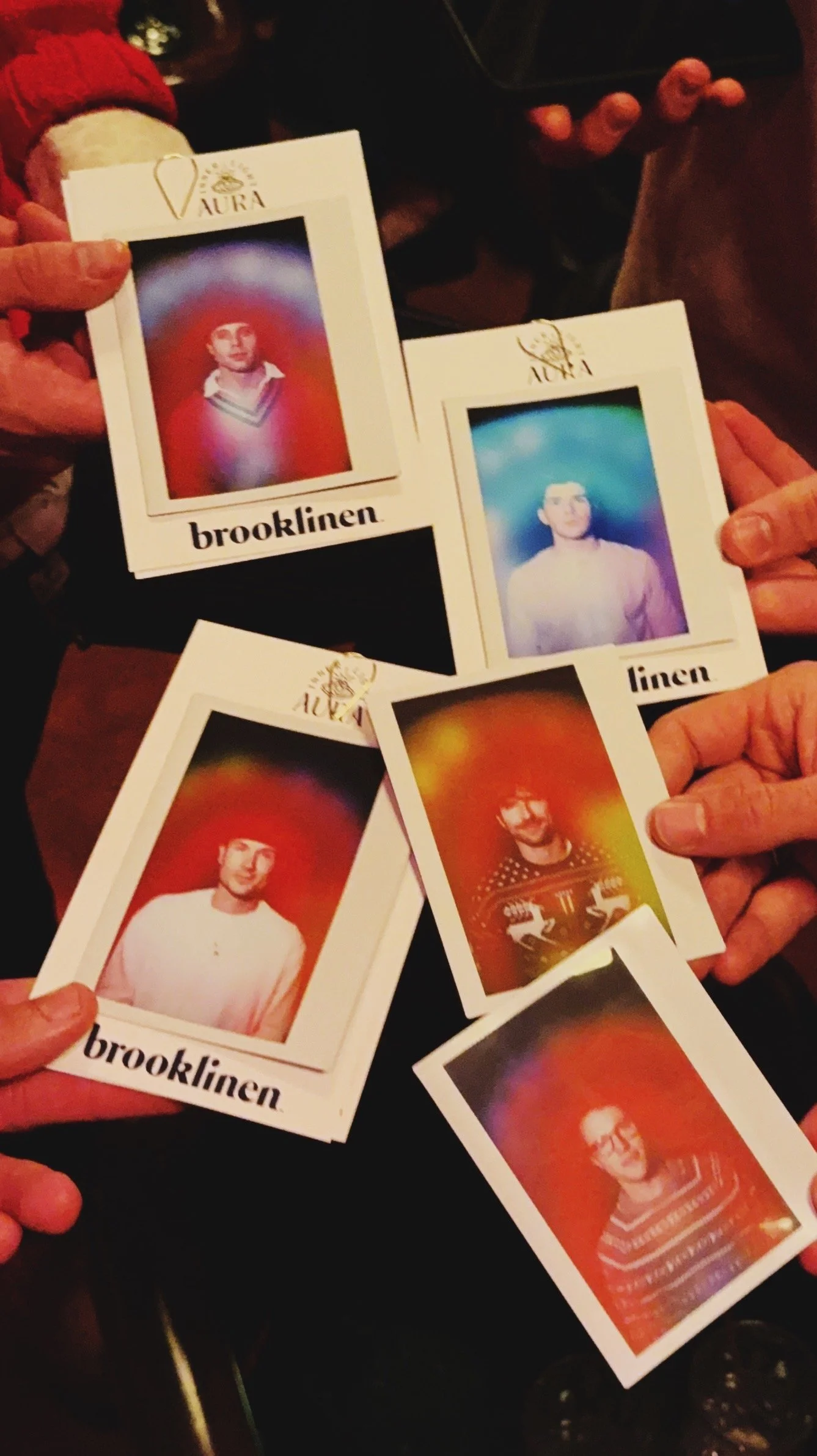 Brooklinen Holiday Party Influencer Event Activation in NYC with Inner Light Aura