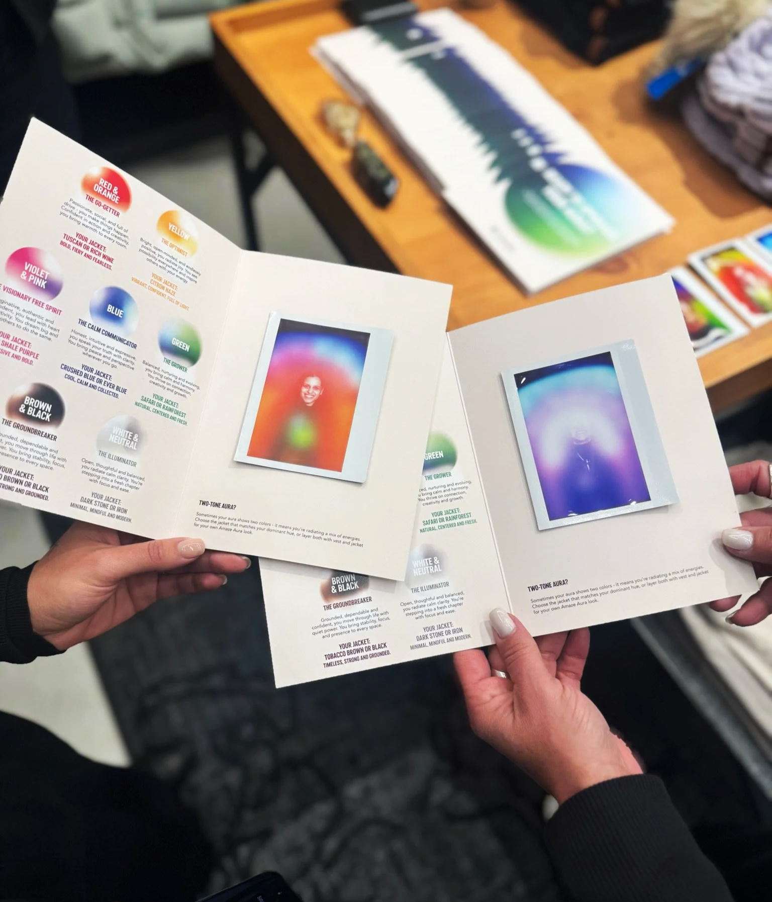 Columbia custom branded aura cards by Inner Light Aura
