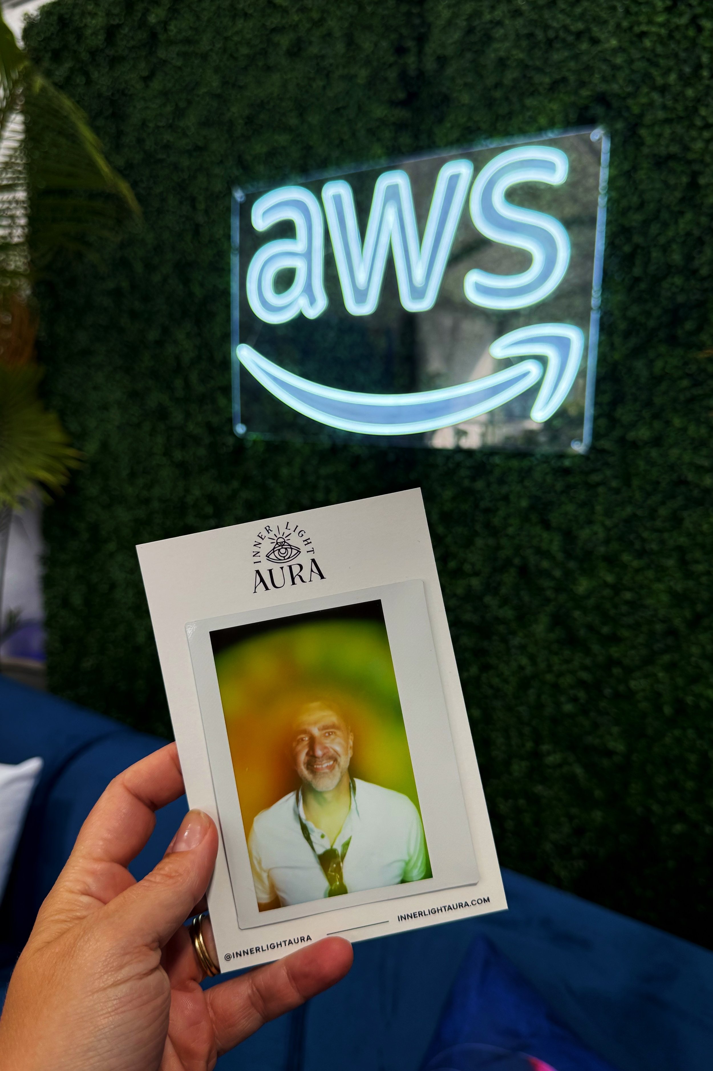 Live Nation and AWS VIP Photobooth experience in San Francisco with Inner Light Aura