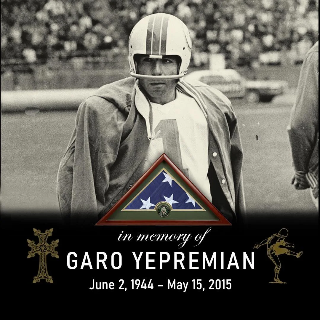In memory of Garo Yepremian on the 11th anniversary of his loss &mdash; a beloved husband, father, grandfather, veteran, teammate, and champion whose spirit, humility, and love of life continue to inspire. #NFL #MiamiDolphins #PerfectSeason