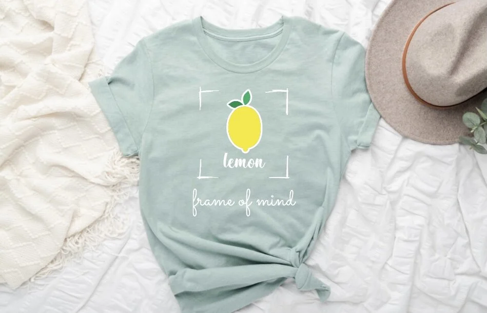 Lemon frame of mind Women's Premuim Tee l Bella + Canvas 3001
