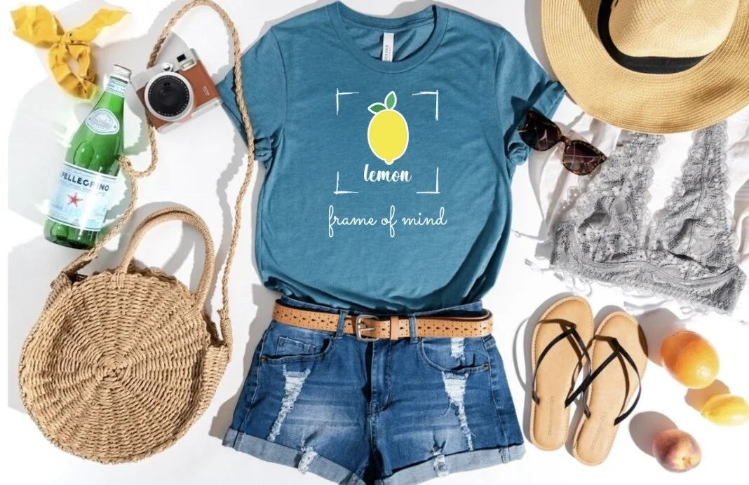 Lemon frame of mind Women's Premium Tee l Bella + Canvas 3001