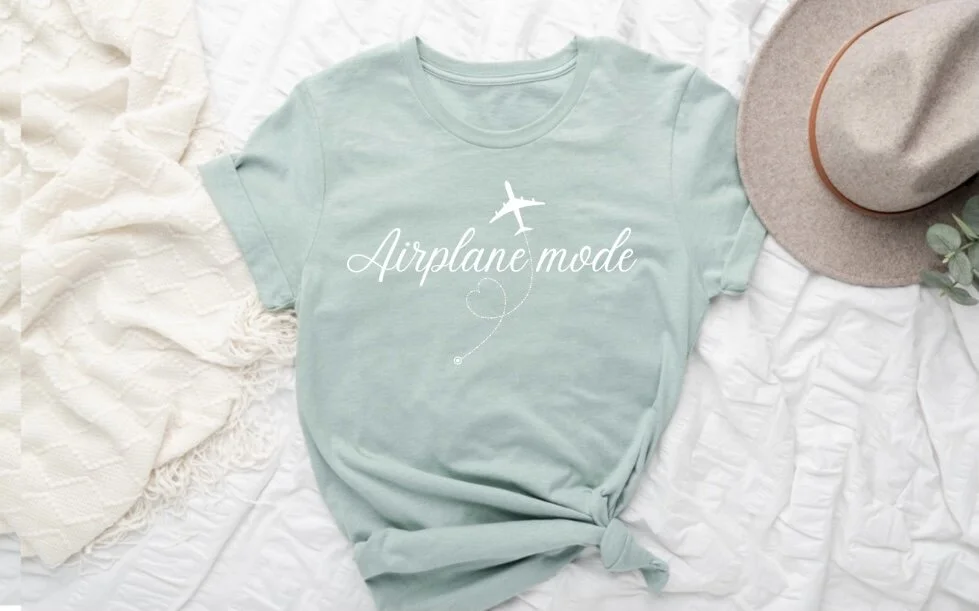 Airplane mode Women's Premium Tee l Bella + Canvas 3001