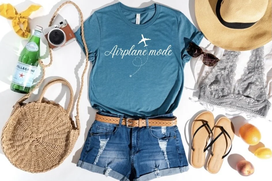 Airplane mode Women's Premium Tee l Bella + Canvas 3001