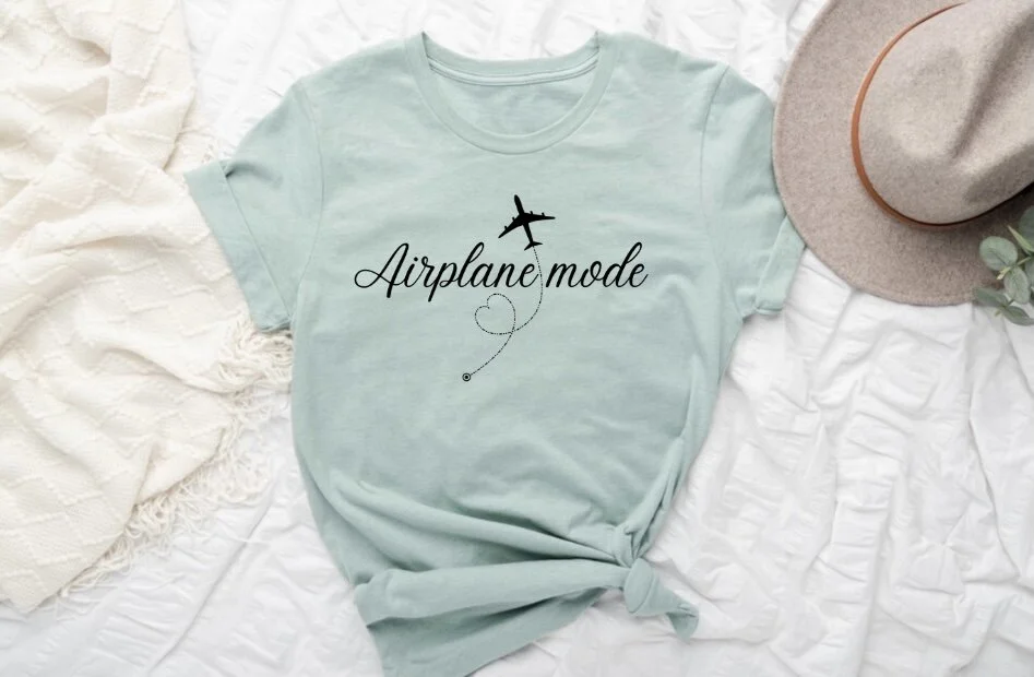 Airplane mode Women's Premium Tee l Bella + Canvas 3001