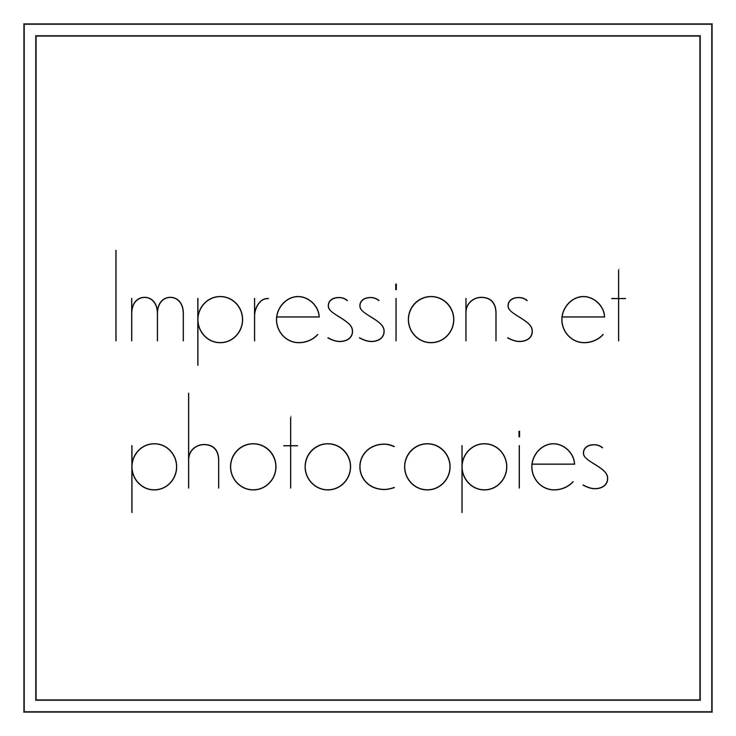 Impressions et photocopies (copie)
