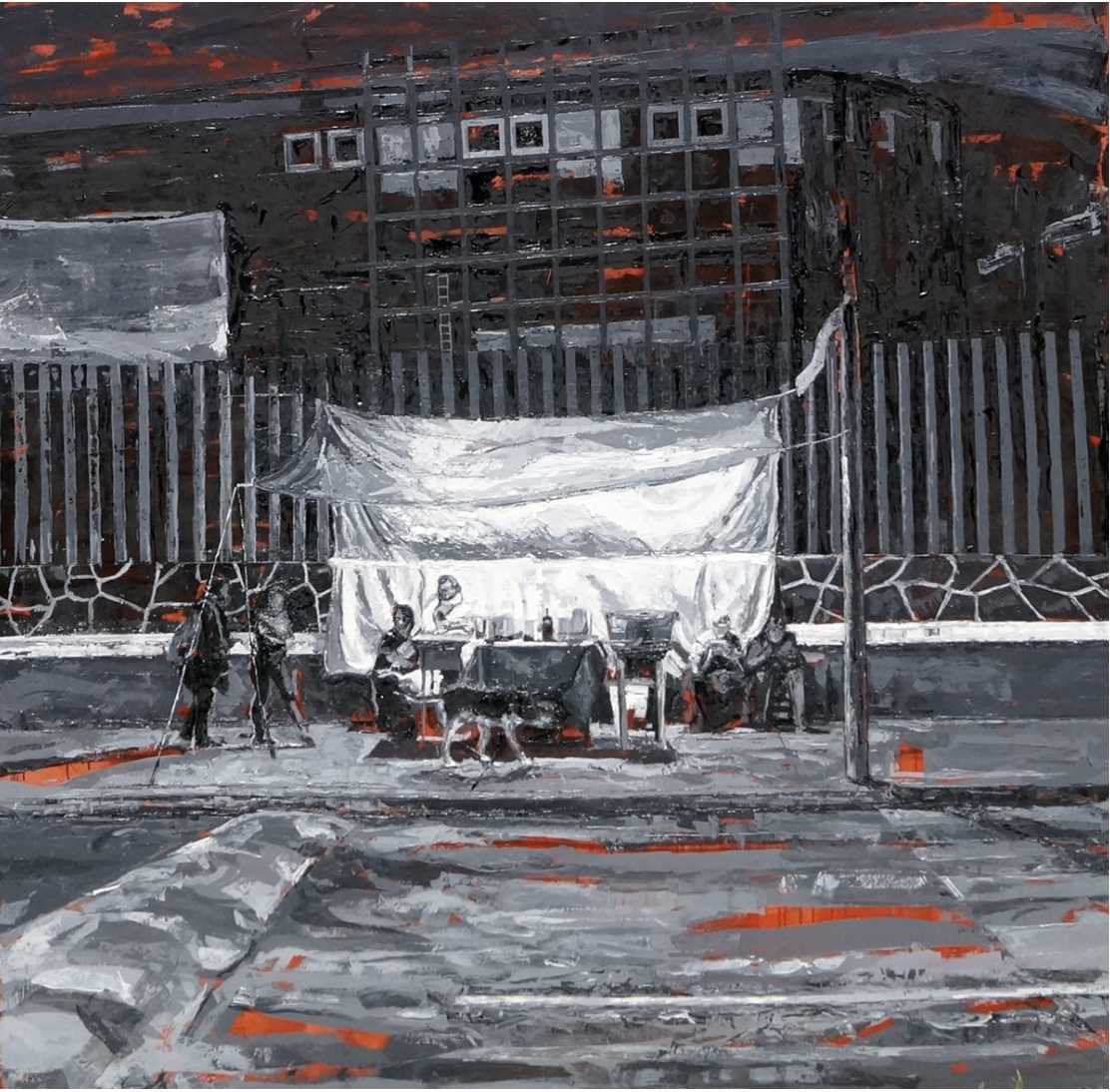 Itzamna Reyes “La Magdalena” Óleo sobre tela 170 x 170 cm 2023