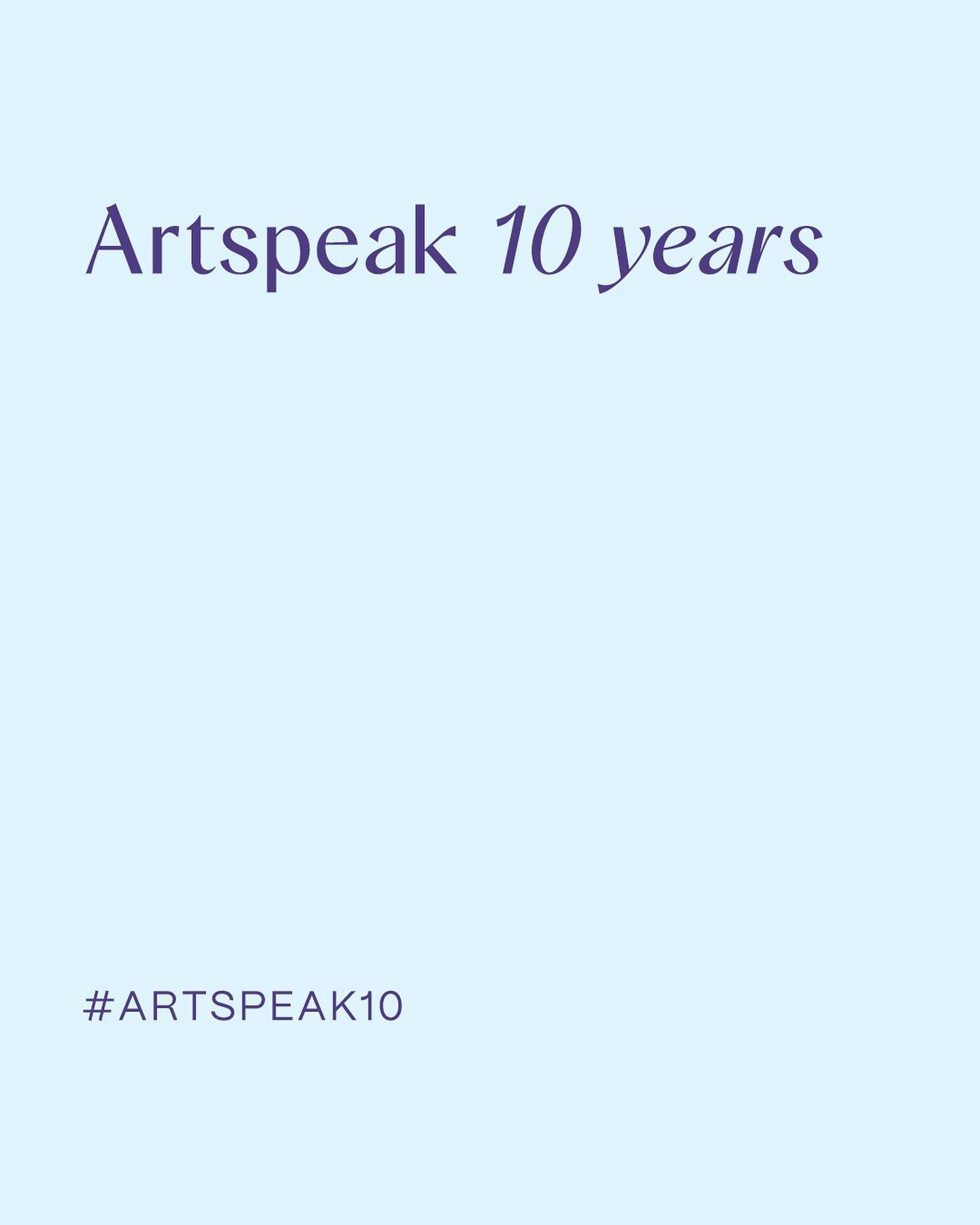 Today was a special day! It&rsquo;s been exactly 10 years since our co-founder @nicsiv published our first Instagram post! Look at the memory and follow our reflection on the last 10 years of Artspeak that we will share with you during the year. We k