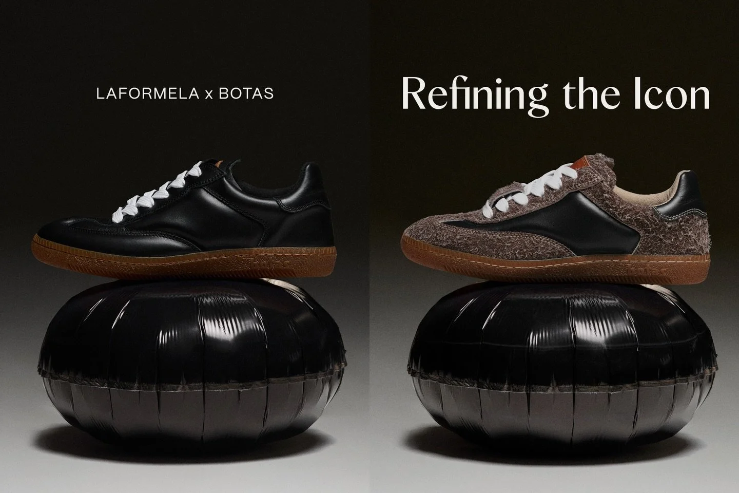 A quiet moment from our shoot and PR campaign of LAFORMELA ESSENTIALS 25 that might have caught your attention. Two perspectives on Czech design meet in a reworked &ldquo;Iconic&rdquo; silhouette of legendary footwear brand @botascz The silhouette st