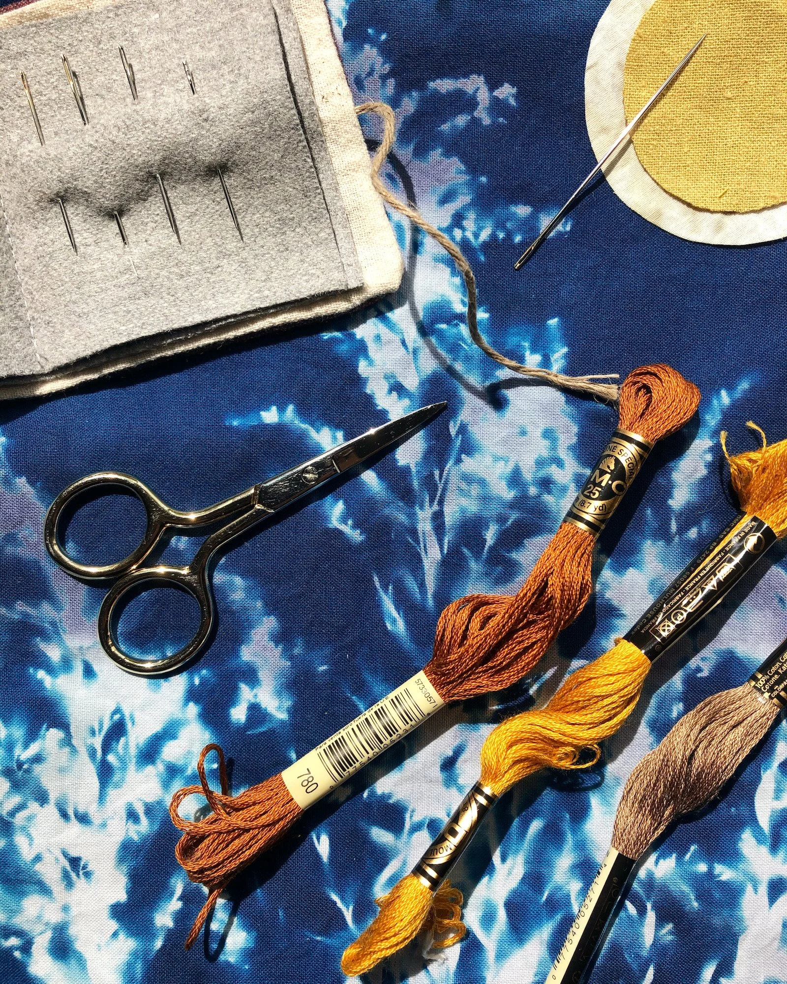 Cyanotype Printing &amp; Mindful Stitching (SOLD OUT)