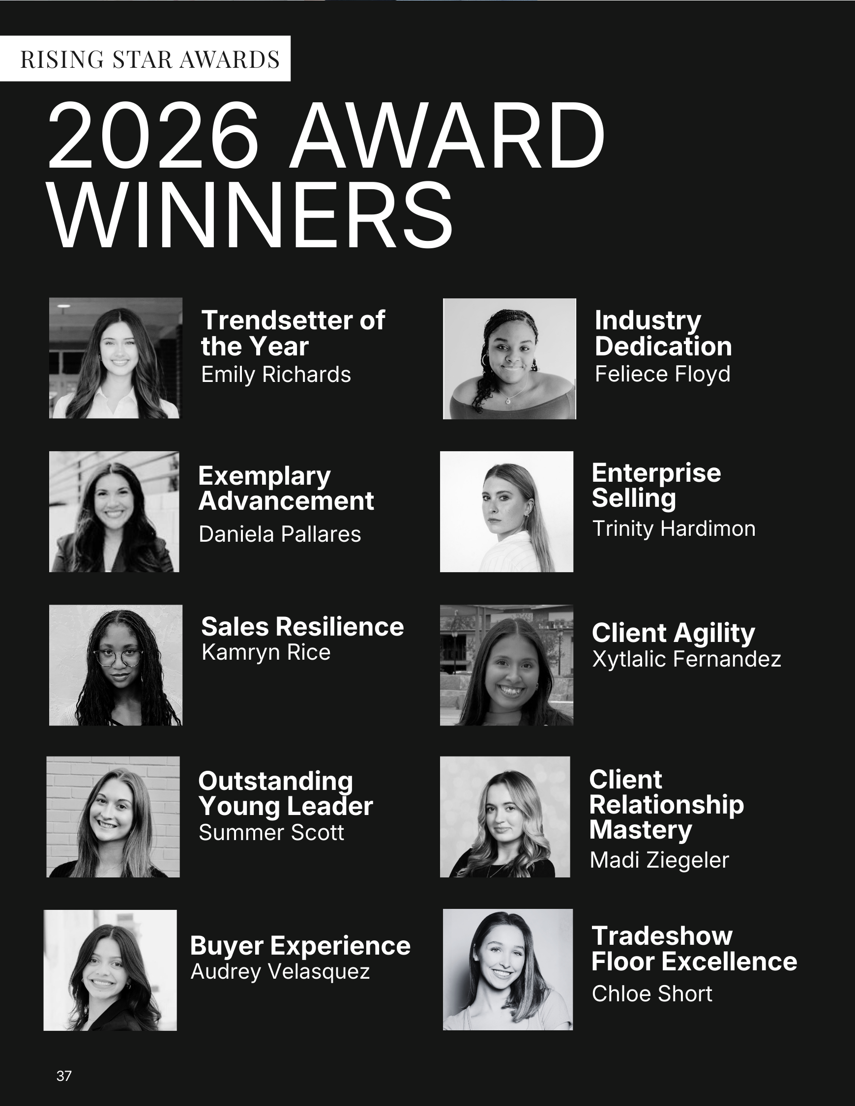 Rising Star Award - 2026 Award Winners