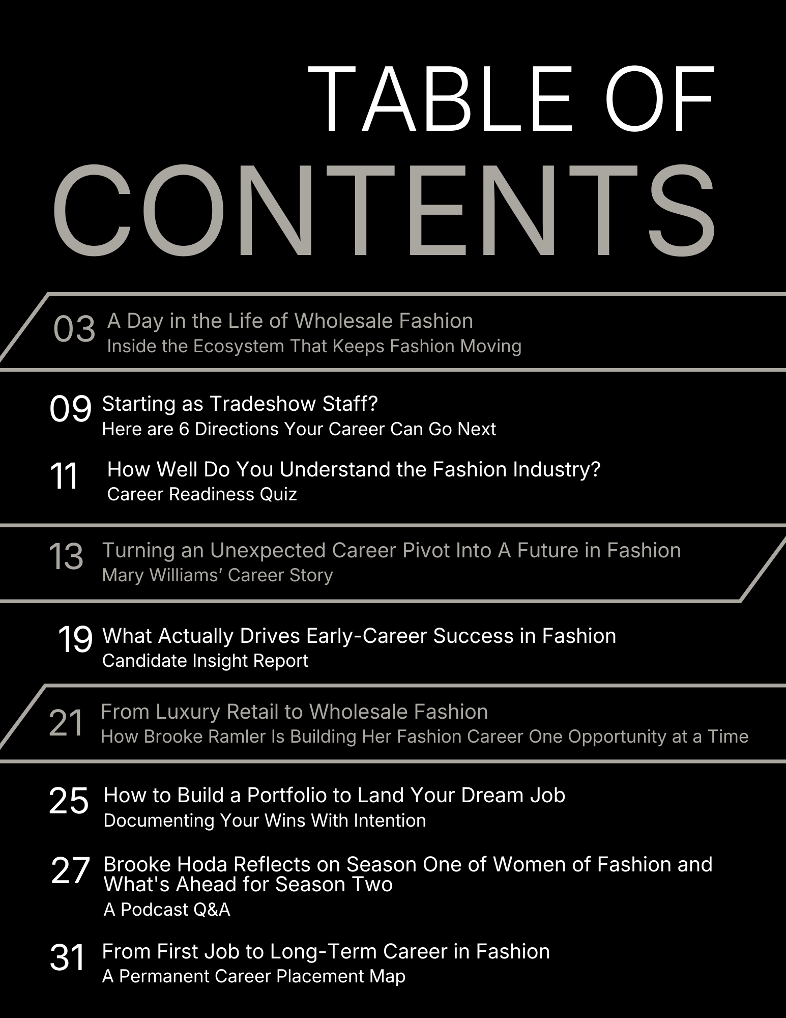Table of Contents