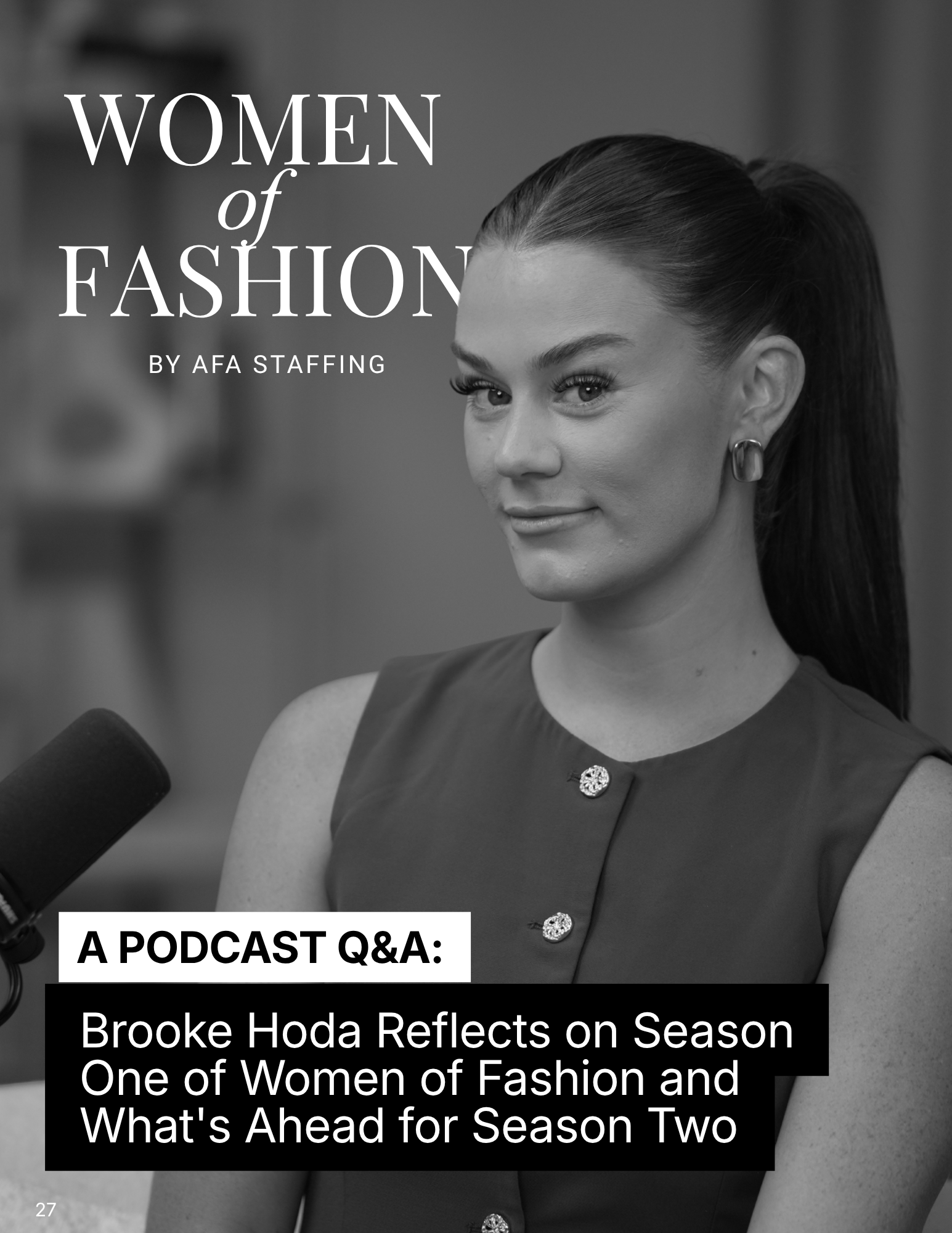 A Podcast Q & A: Brooke Hoda Reflects on Season One of Women of Fashion and What's Ahead for Season Two, Page 1