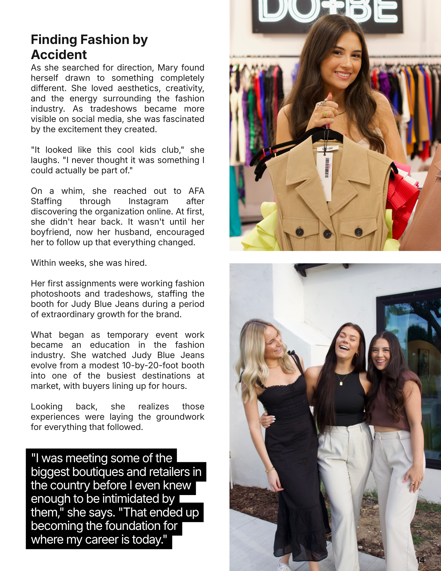 Turning an Unexpected Career Pivot Into A Future In Fashion, Page 2