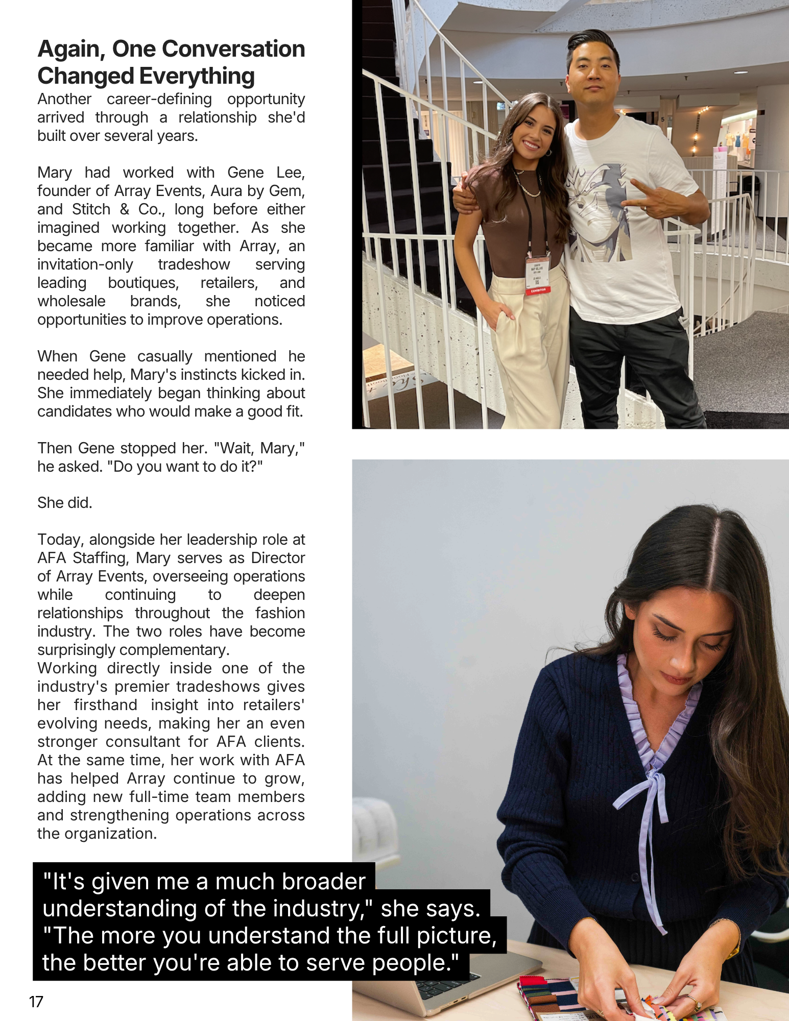 Turning an Unexpected Career Pivot Into A Future In Fashion, Page 5