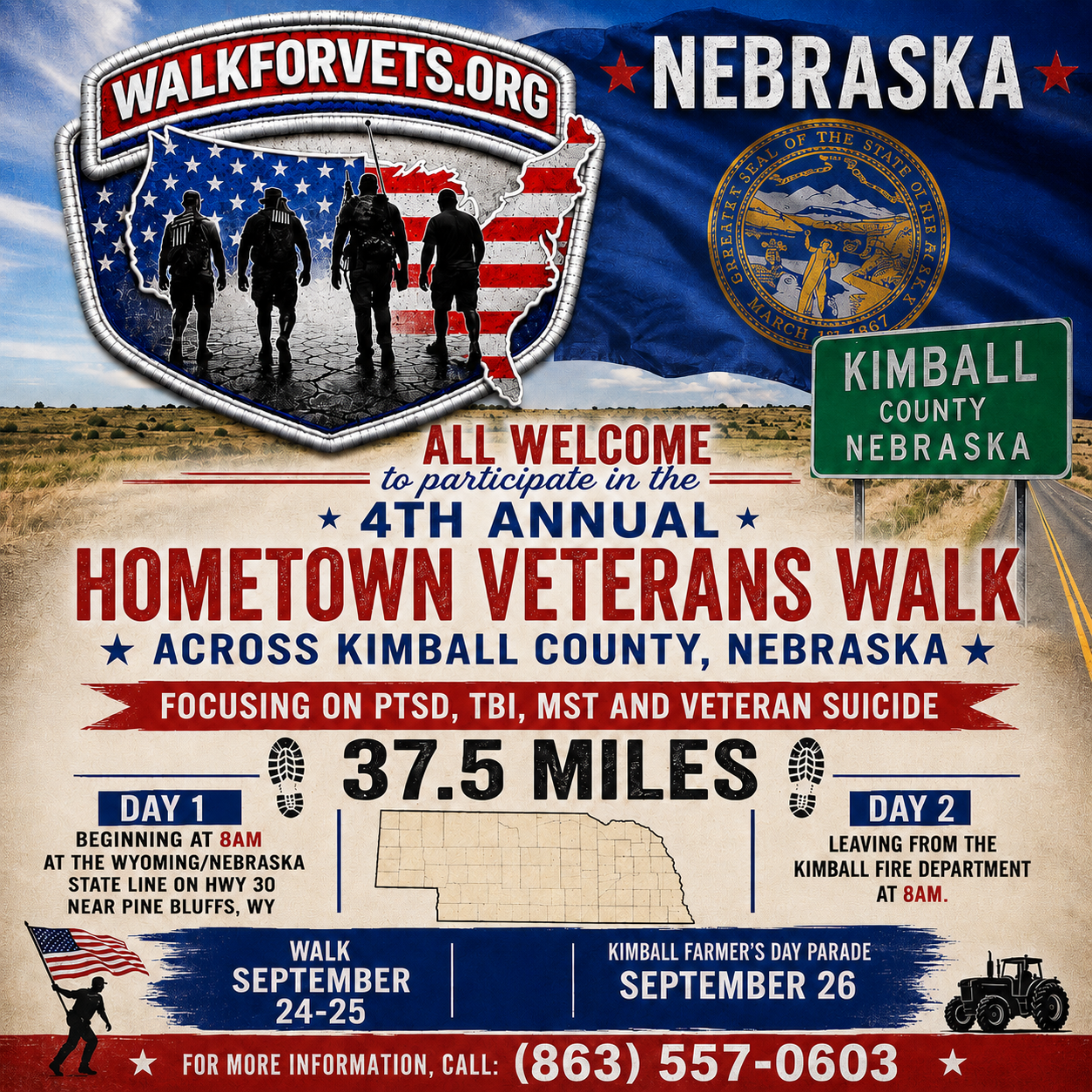 Hometown Veterans Walk Kimball County, Nebraska