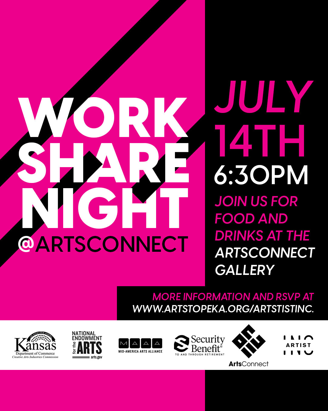 Join us as we celebrate this years @artist_inc_official cohort as they share their work and experience during our Workshare Night this Friday! Enjoy the evening with food and drinks while hearing from the artists and seeing their work. 🎨