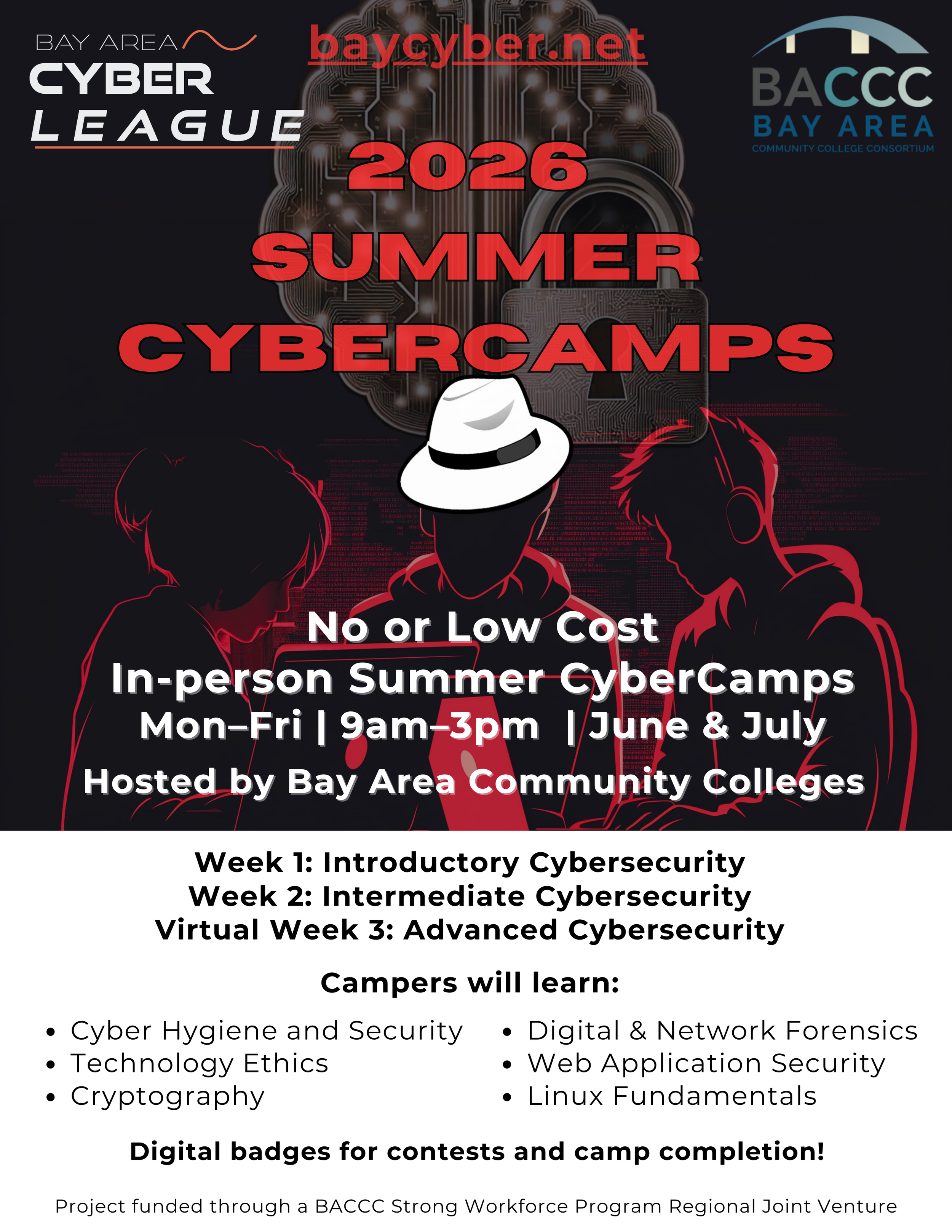 2026 Summer CyberCamps Flyer