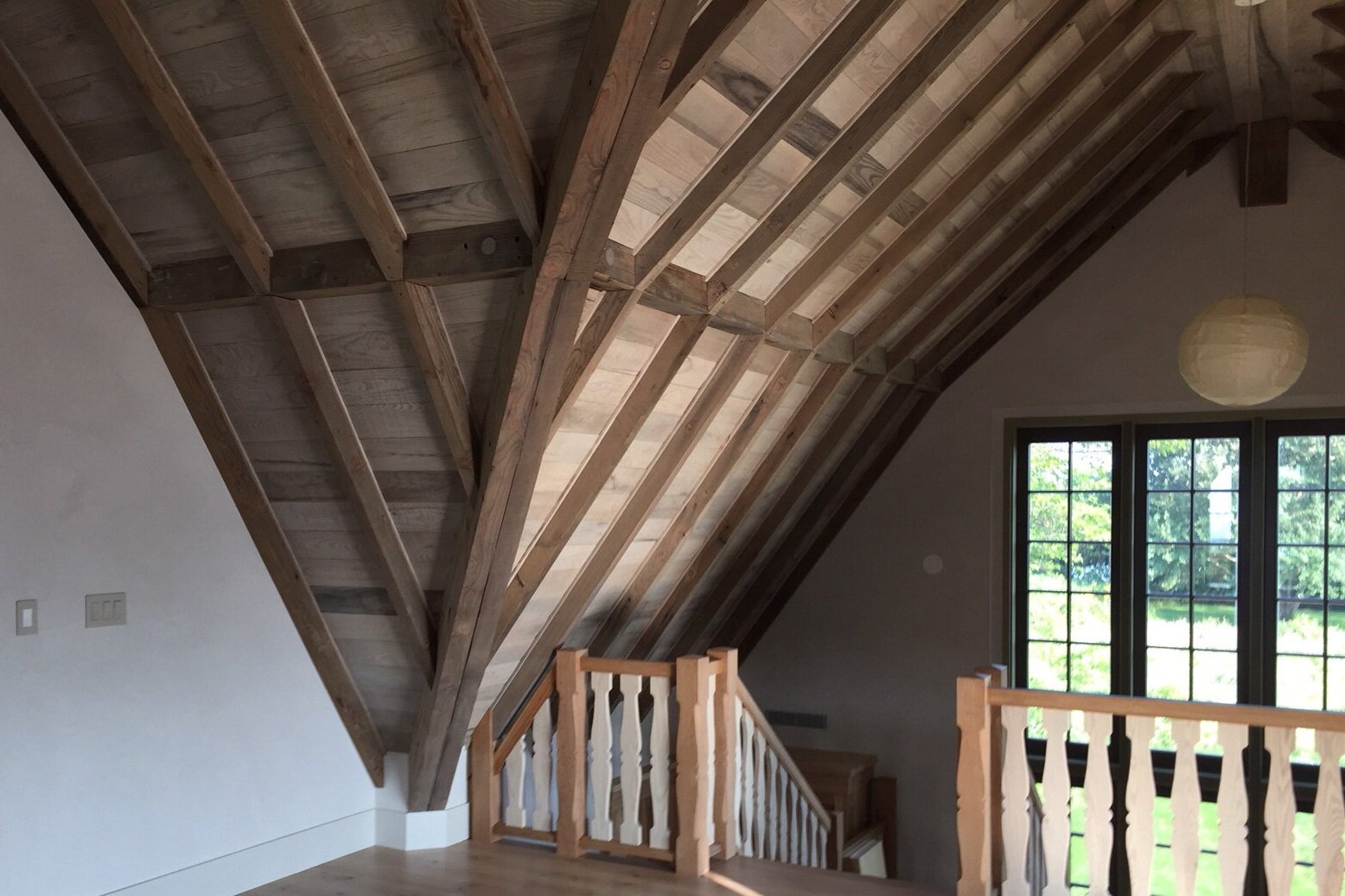 interior | exposed interior roofing structure