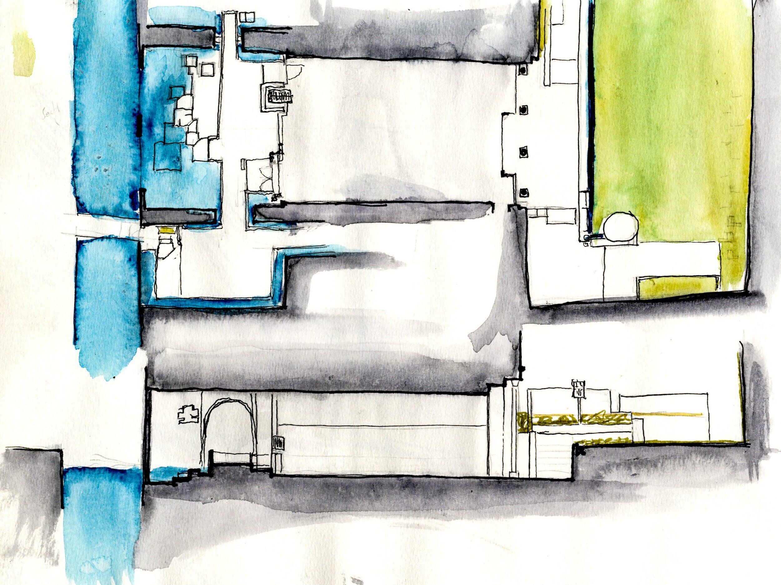 plan + section | Querini Stampalia | Venice