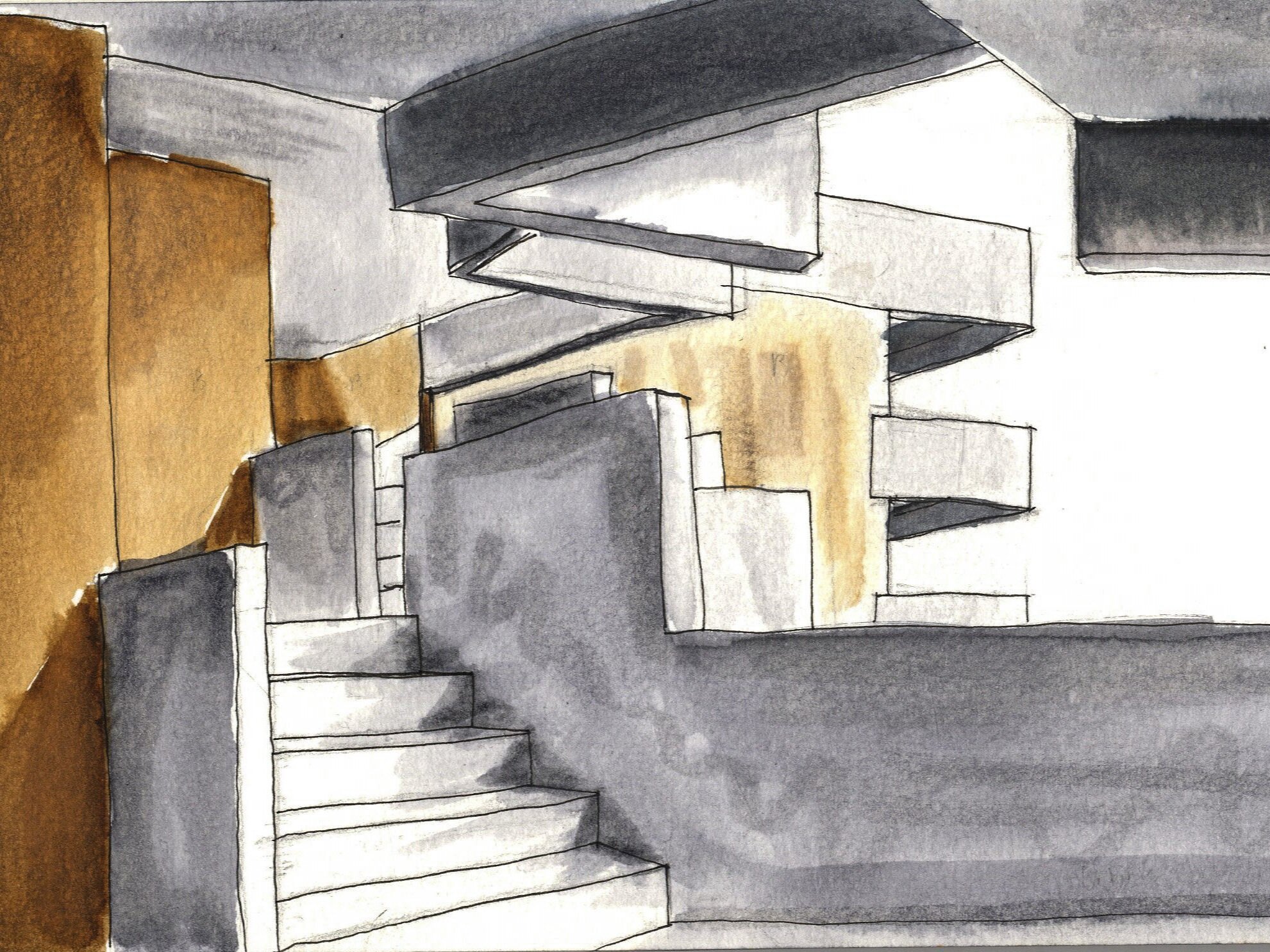 perspective | university dormitory | urbino