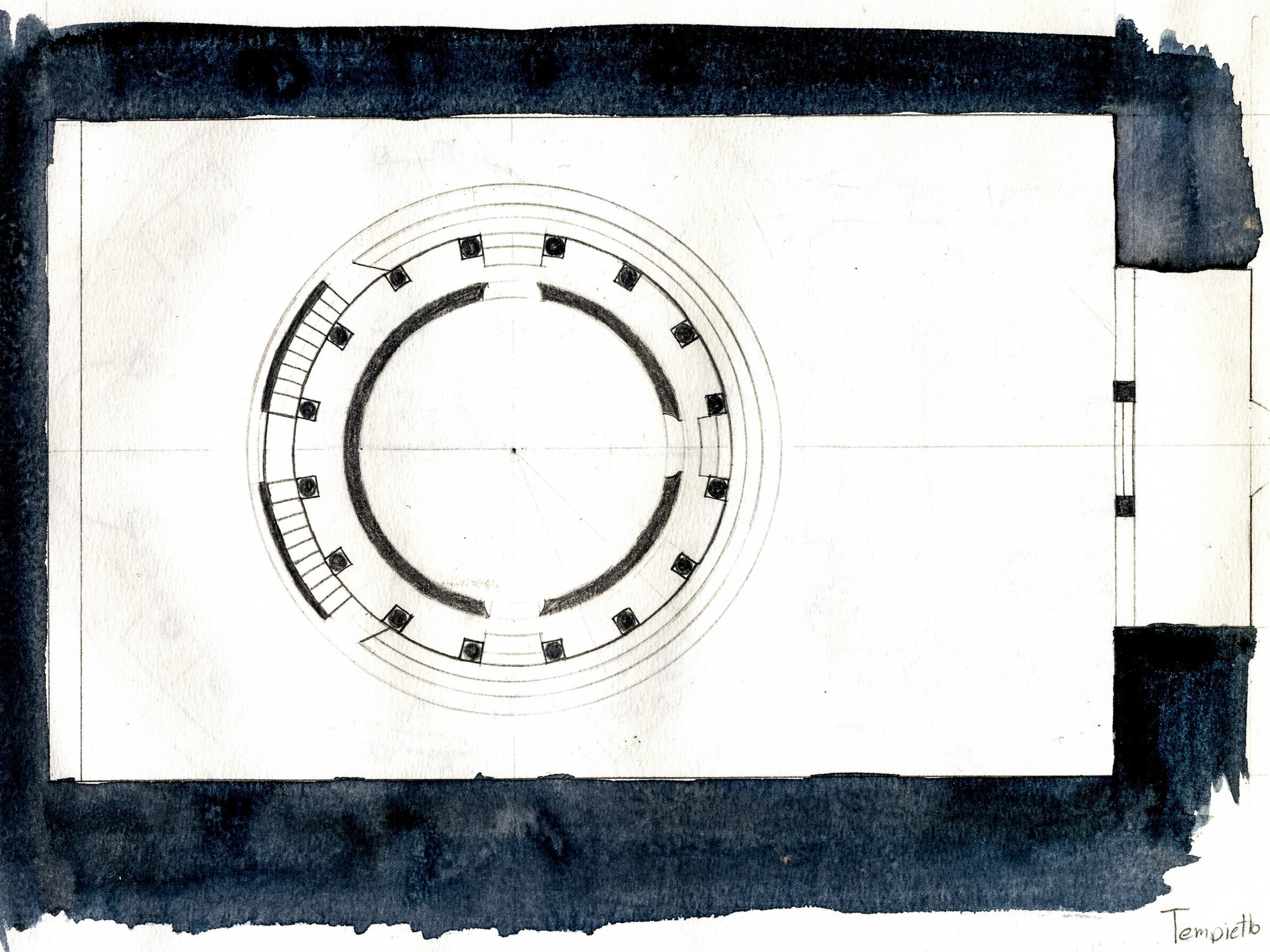 plan | tempietto del bramante | rome