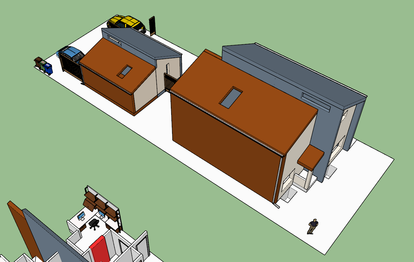 Three33 - two townhouse semi-detached units + a garden suite for three dwelling units on a 33’ lot