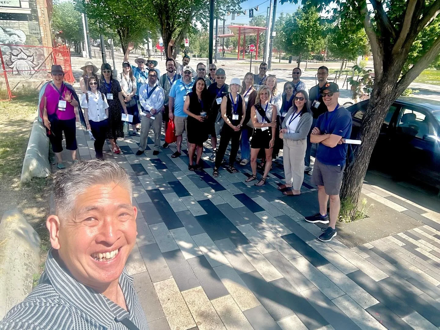 @cdnplanners walking tour of &ldquo;The Missing Middle: Conflict and Cooperation&rdquo; with John Lewis of @intelligentfutures and this fine looking crew of urban planning experts! We walked from Spruce Ave down through McCauley, the Quarters, and ba