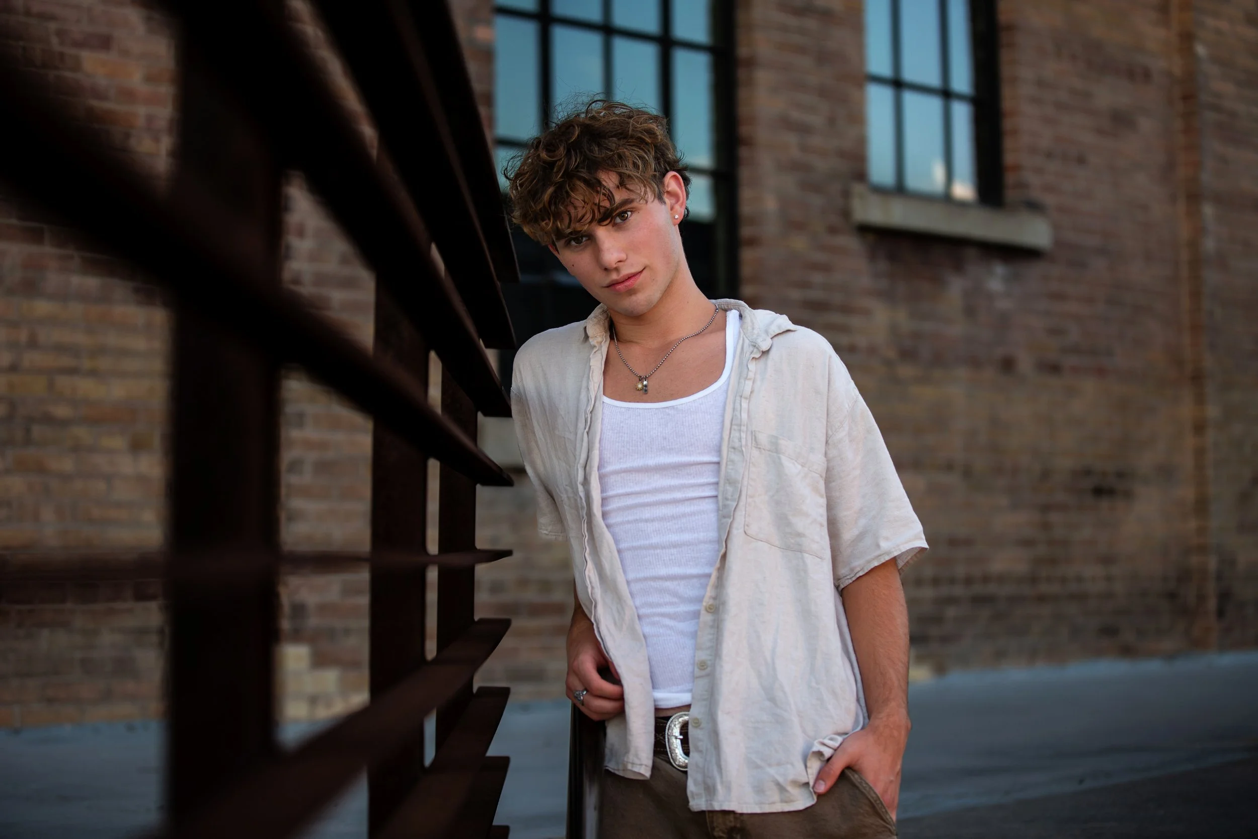 Senior Photo Boy Downtown Ogden