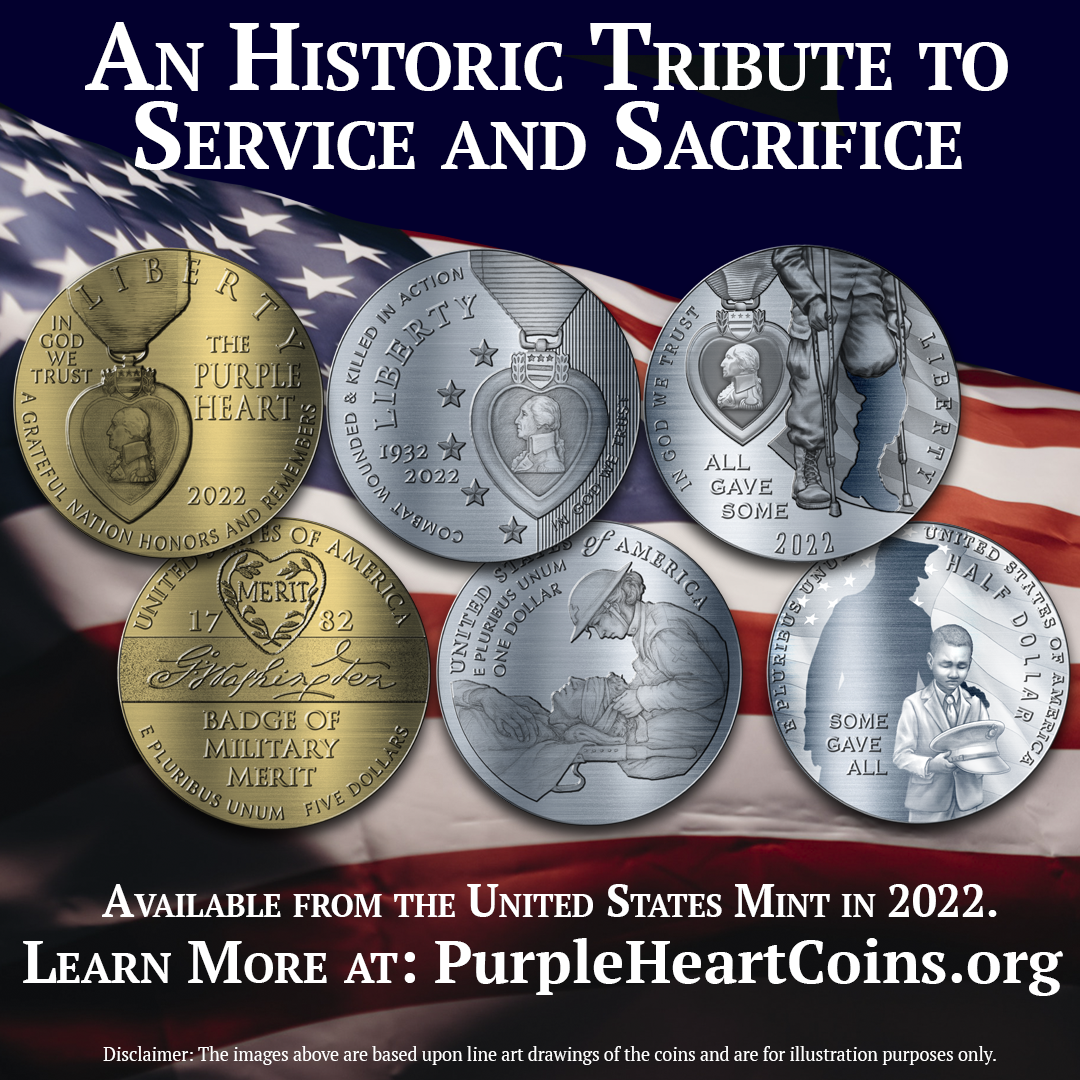 Purple Heart Commemorative Coins On Sale - OFFICIAL DATE TBD